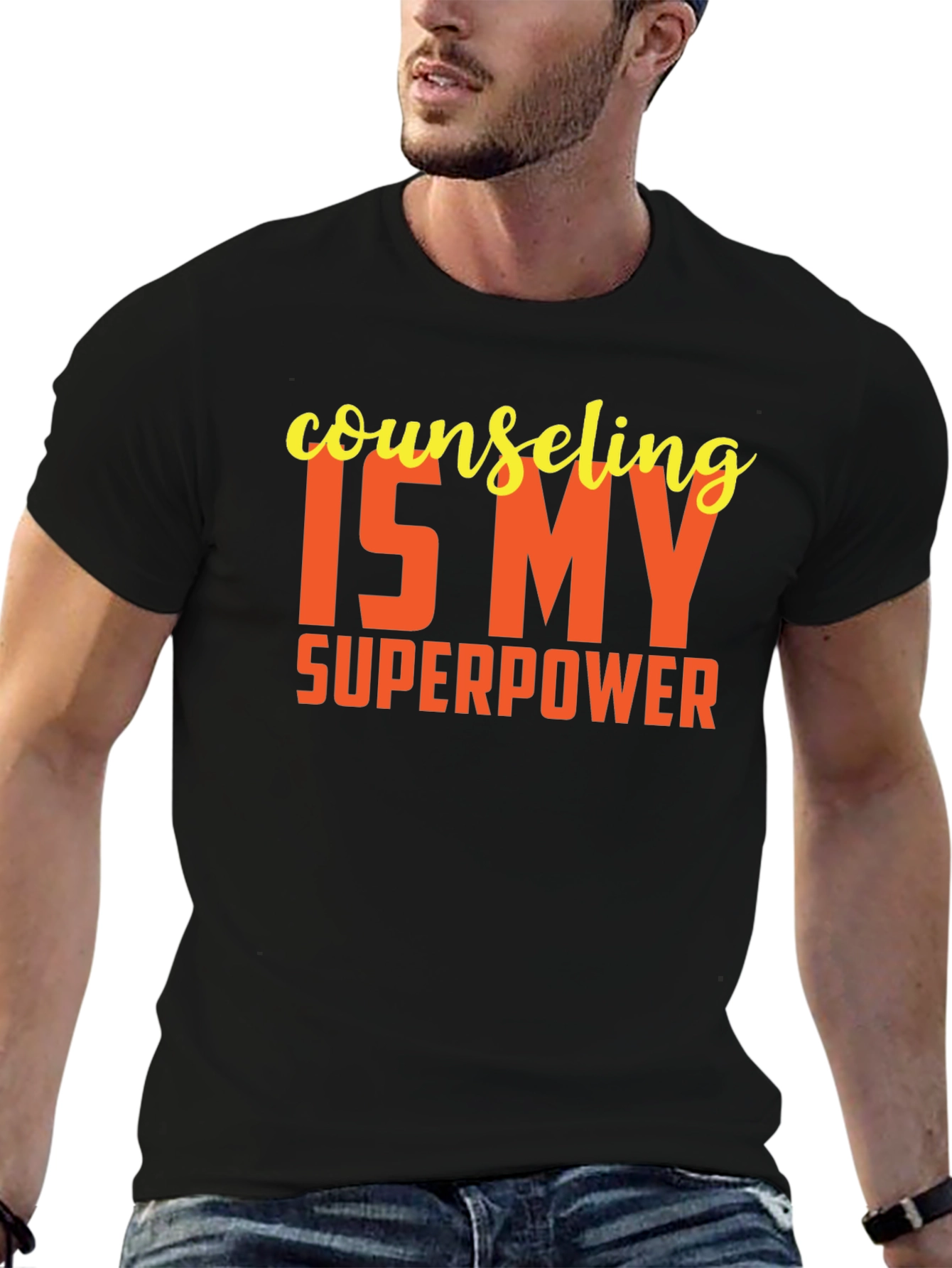 Black Counseling is My Superpower Graphic Tee view 6