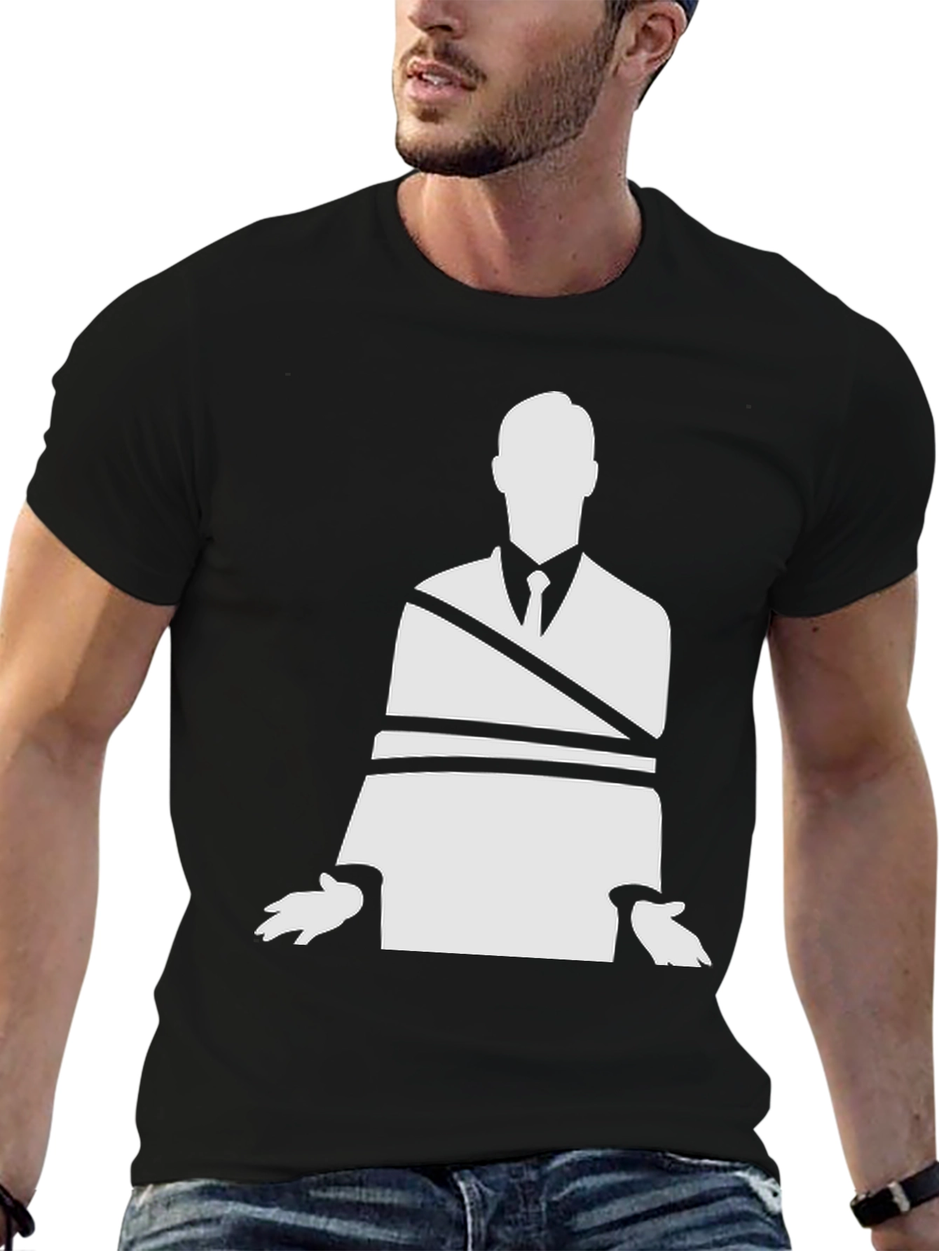 Black Boundless Silhouette Graphic Tee - Black view 6