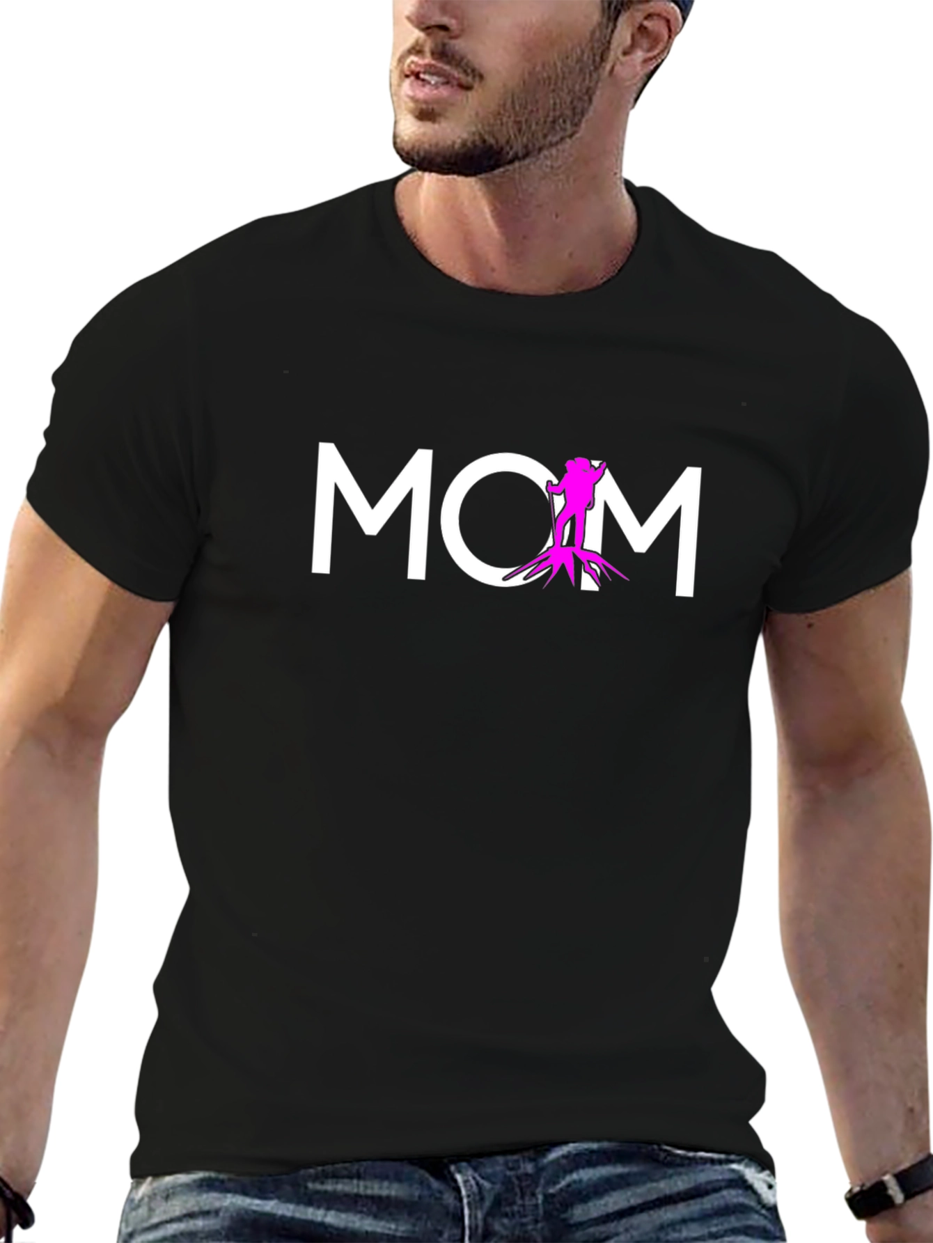 Black Rock Climbing Mom Graphic Tee - Gift For Moms view 6