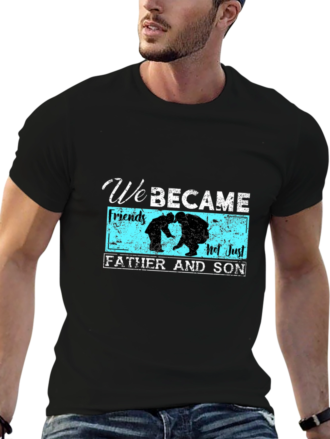 Black Father and Son "We Became" Graphic T-Shirt view 6