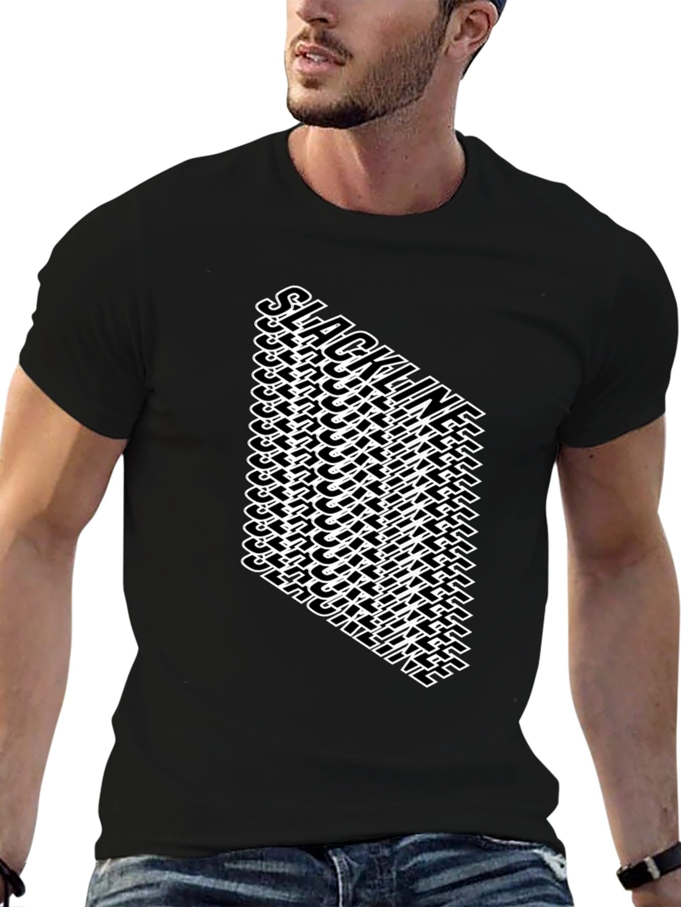 Black Black Slackline Graphic Tee view 6