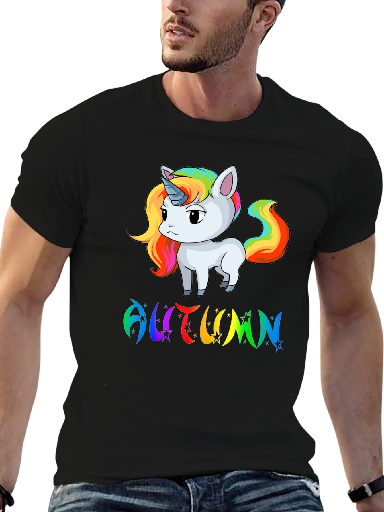 Autumn Unicorn Rainbow T-Shirt - 6
