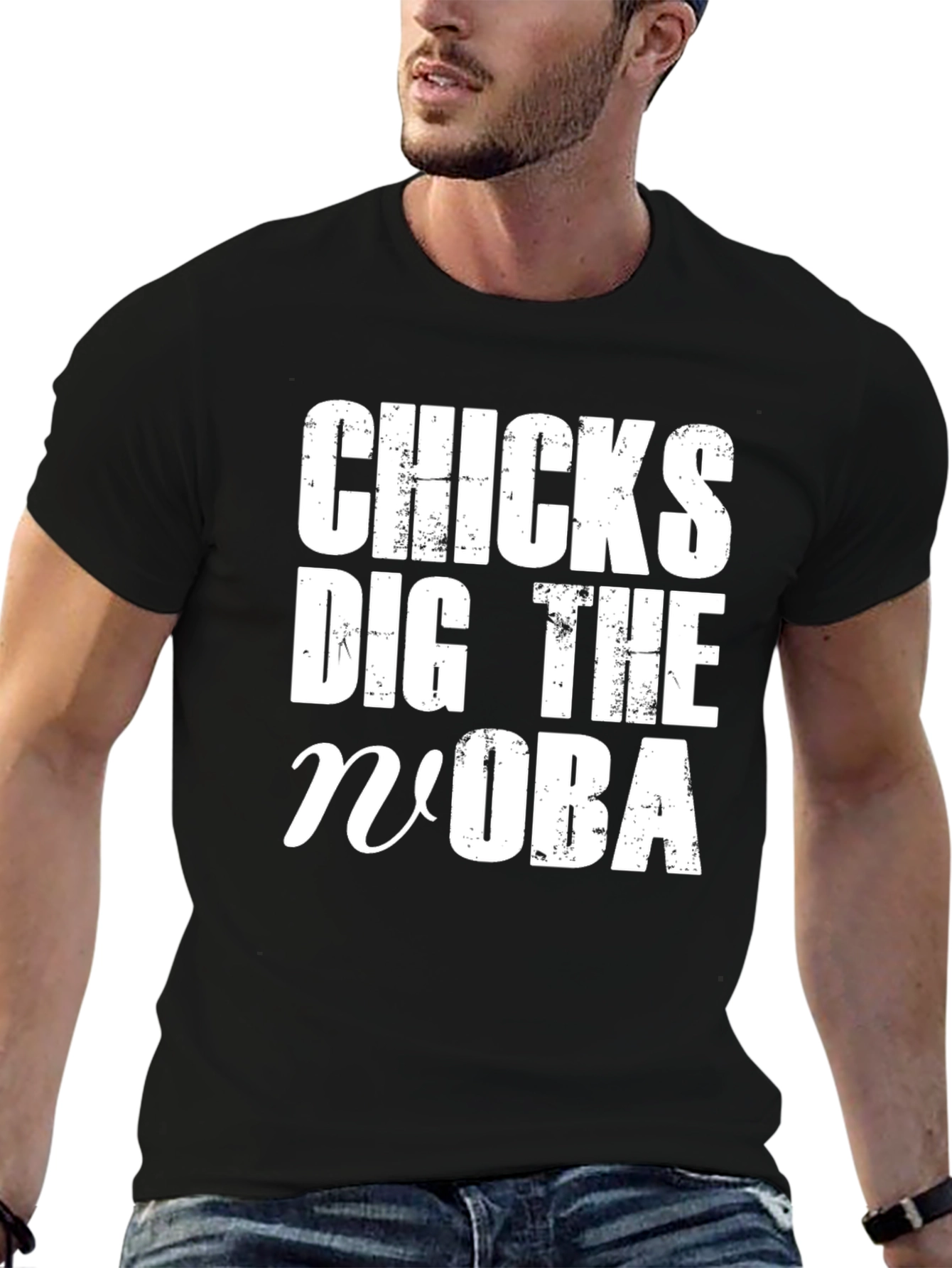 Black Chicks Dig The nUBA T-Shirt - Funny Novelty Tee view 6