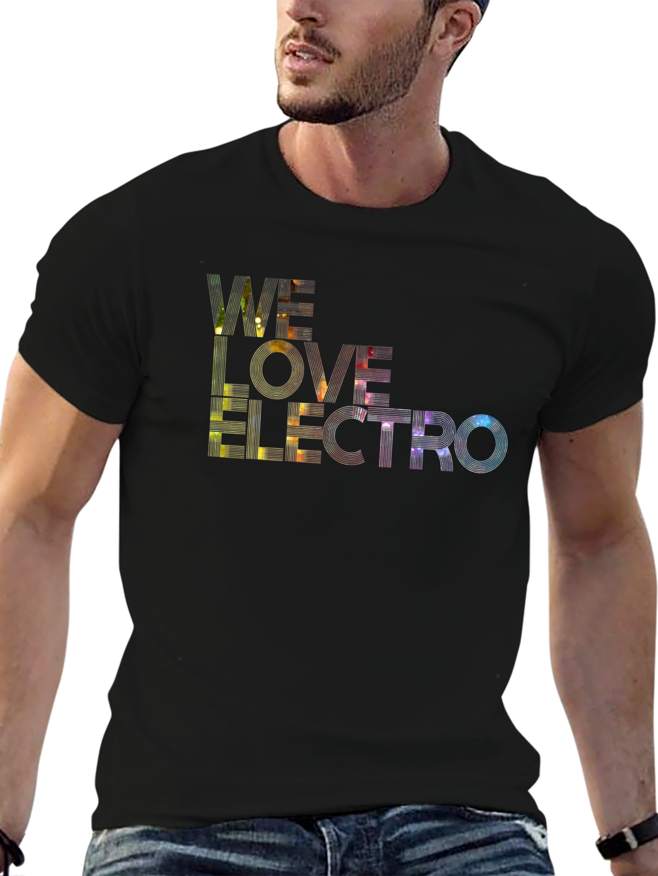 Black We Love Electro Black Graphic Tee view 6