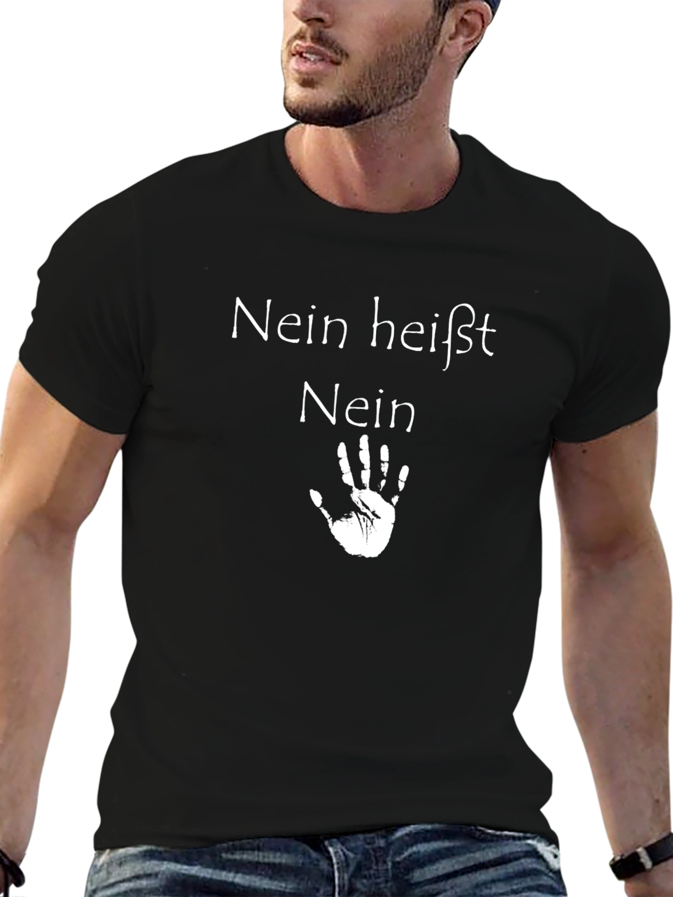 Nein Heisst Nein Black T-Shirt - 6