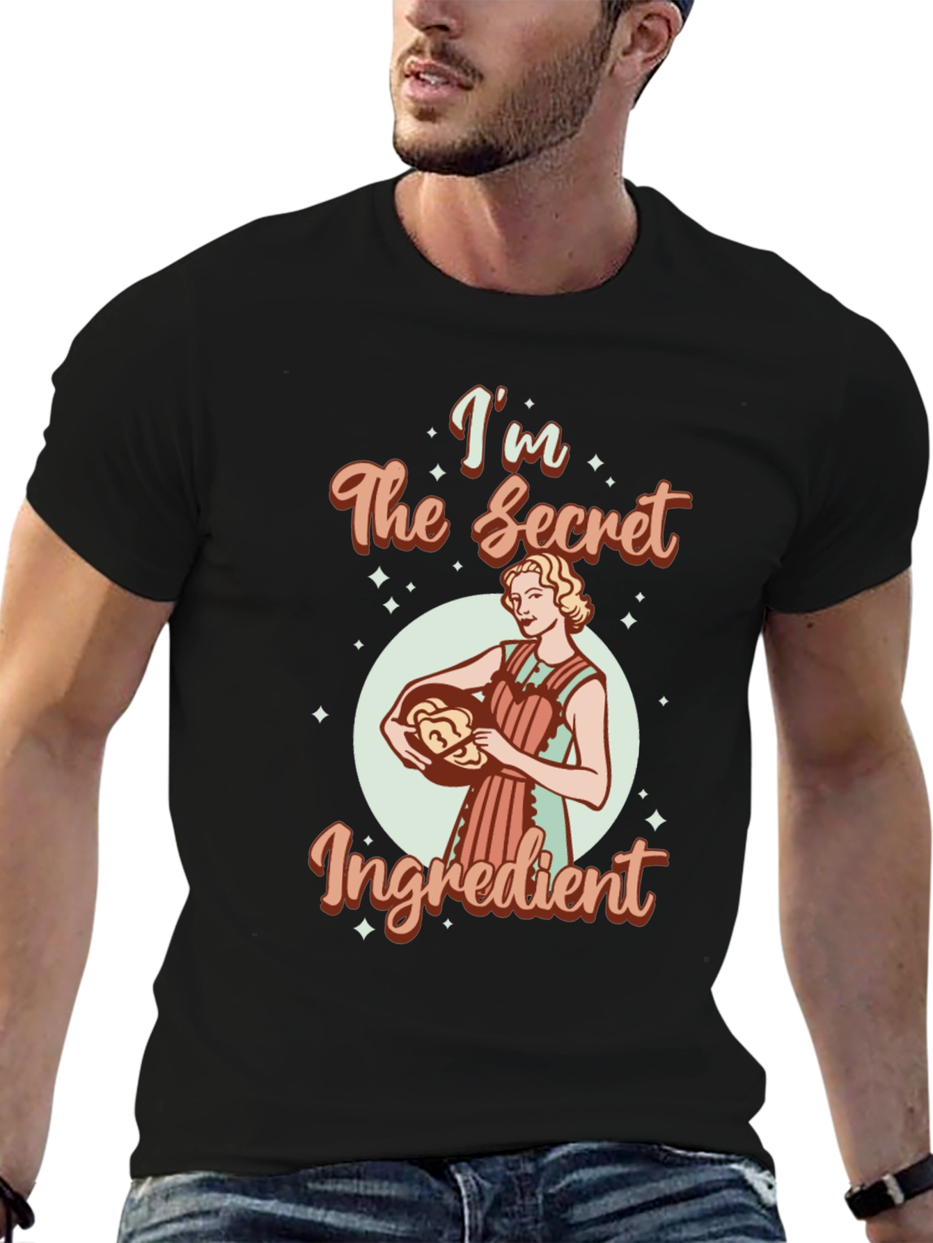 Black I'm The Secret Ingredient Graphic Tee view 6