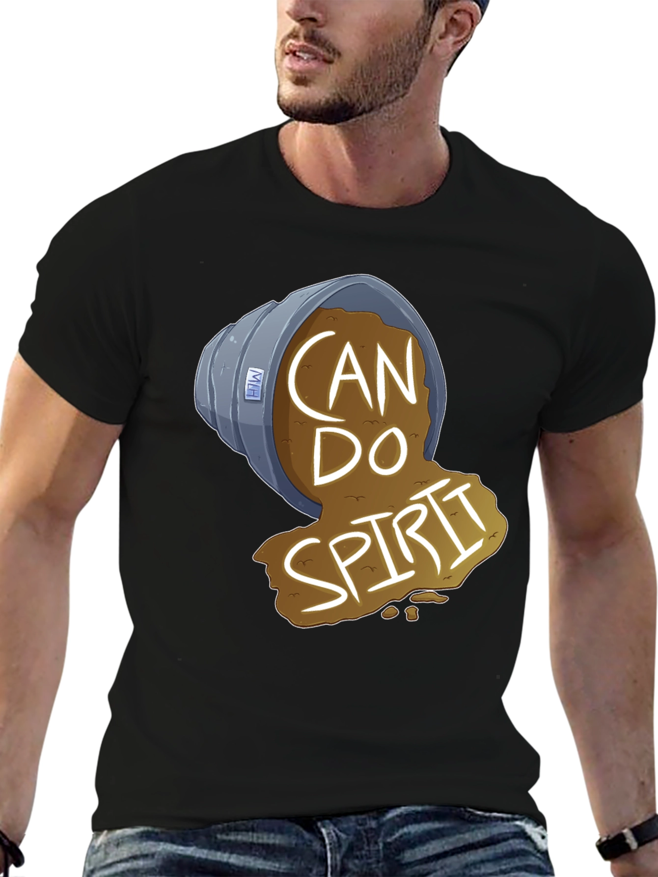 Black Can Do Spirit T-Shirt view 6