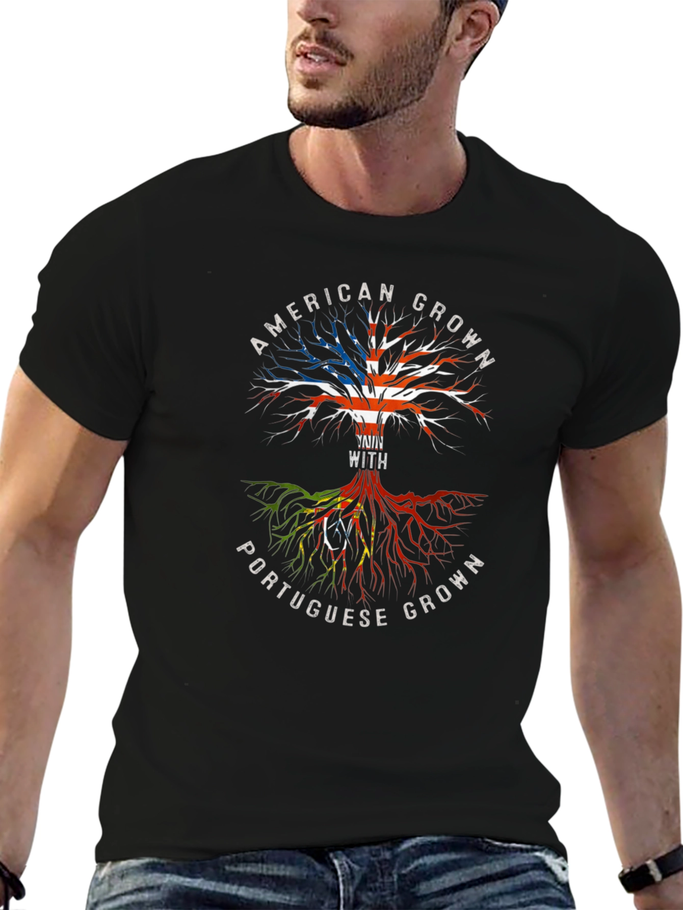 American & Portuguese Roots T-Shirt Heritage Pride - 6