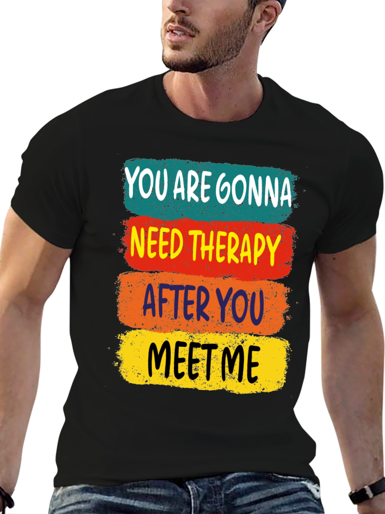 Black Need Therapy T-Shirt view 6