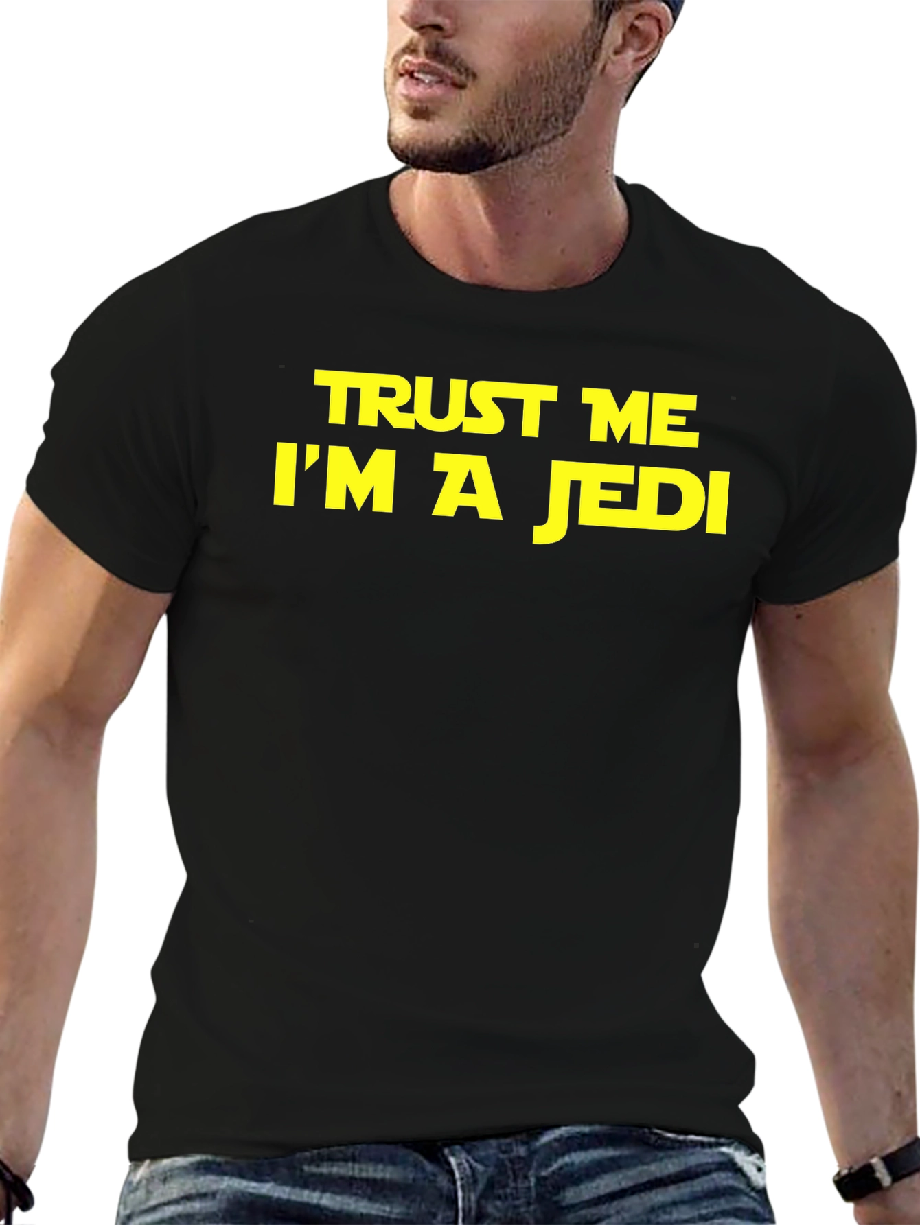 Black Trust Me I'm A Jedi T-Shirt - Black view 6