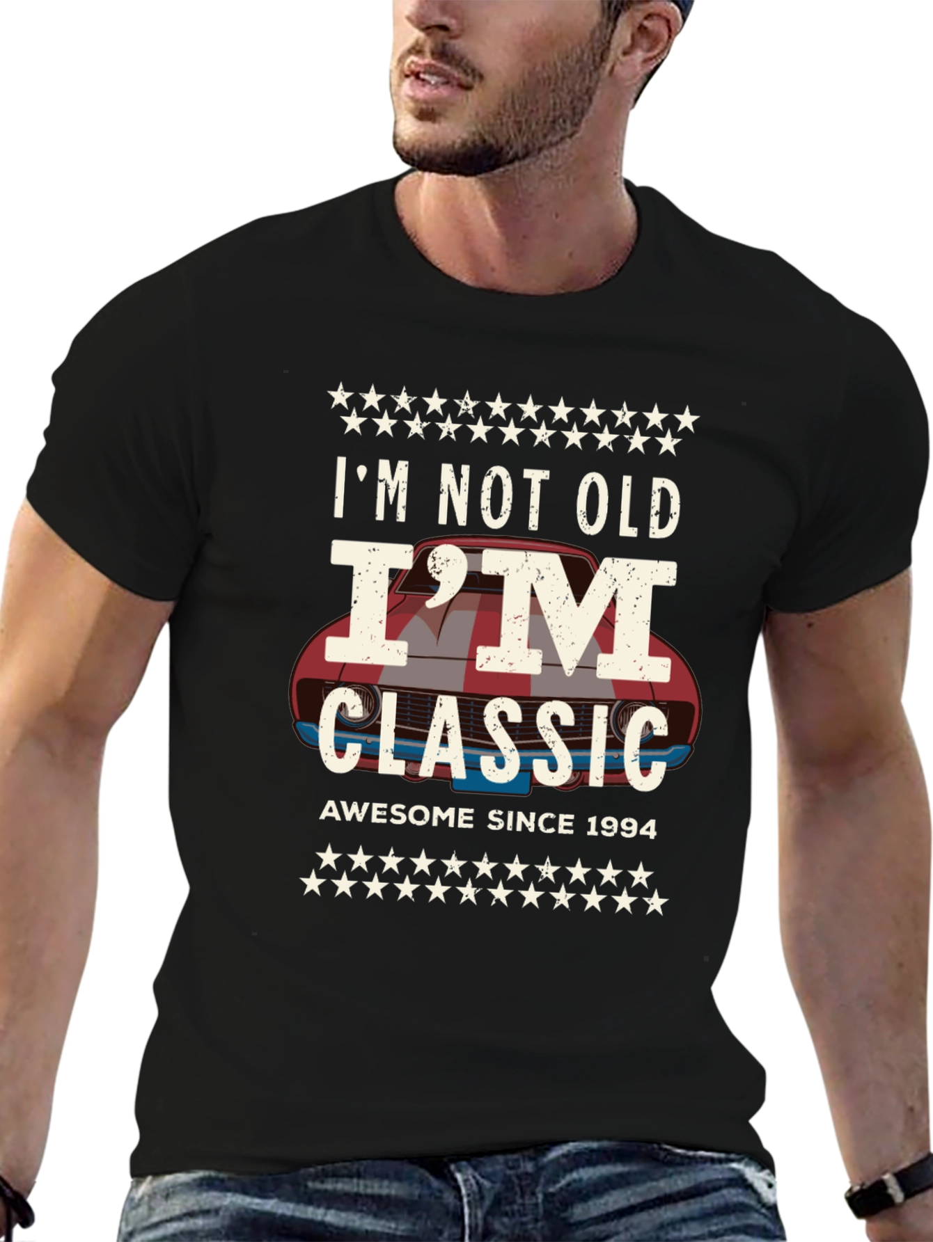 Black I'm Not Old I'm Classic Graphic Tee view 6
