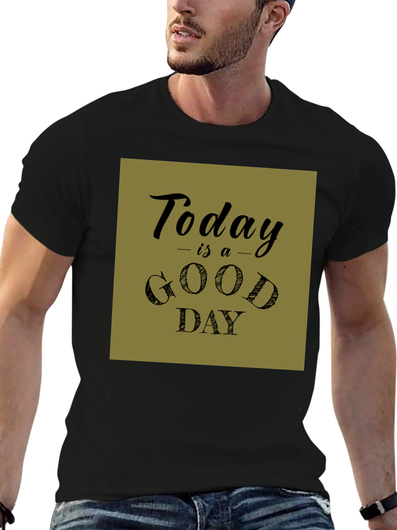 Black Today is a Good Day Graphic Tee view 6