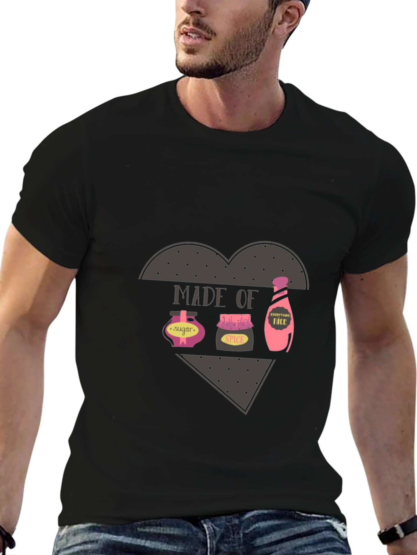 Black Made of Sugar, Spice, & Everything Nice T-Shirt view 6