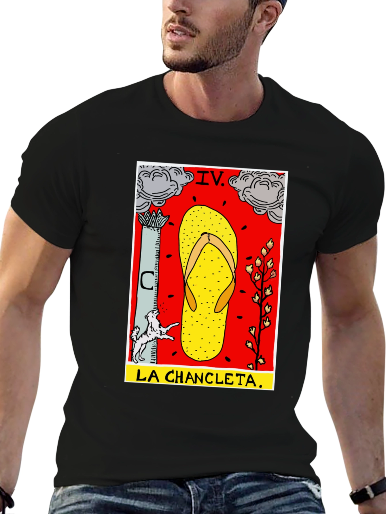 Black La Chanclata Graphic Tee view 6