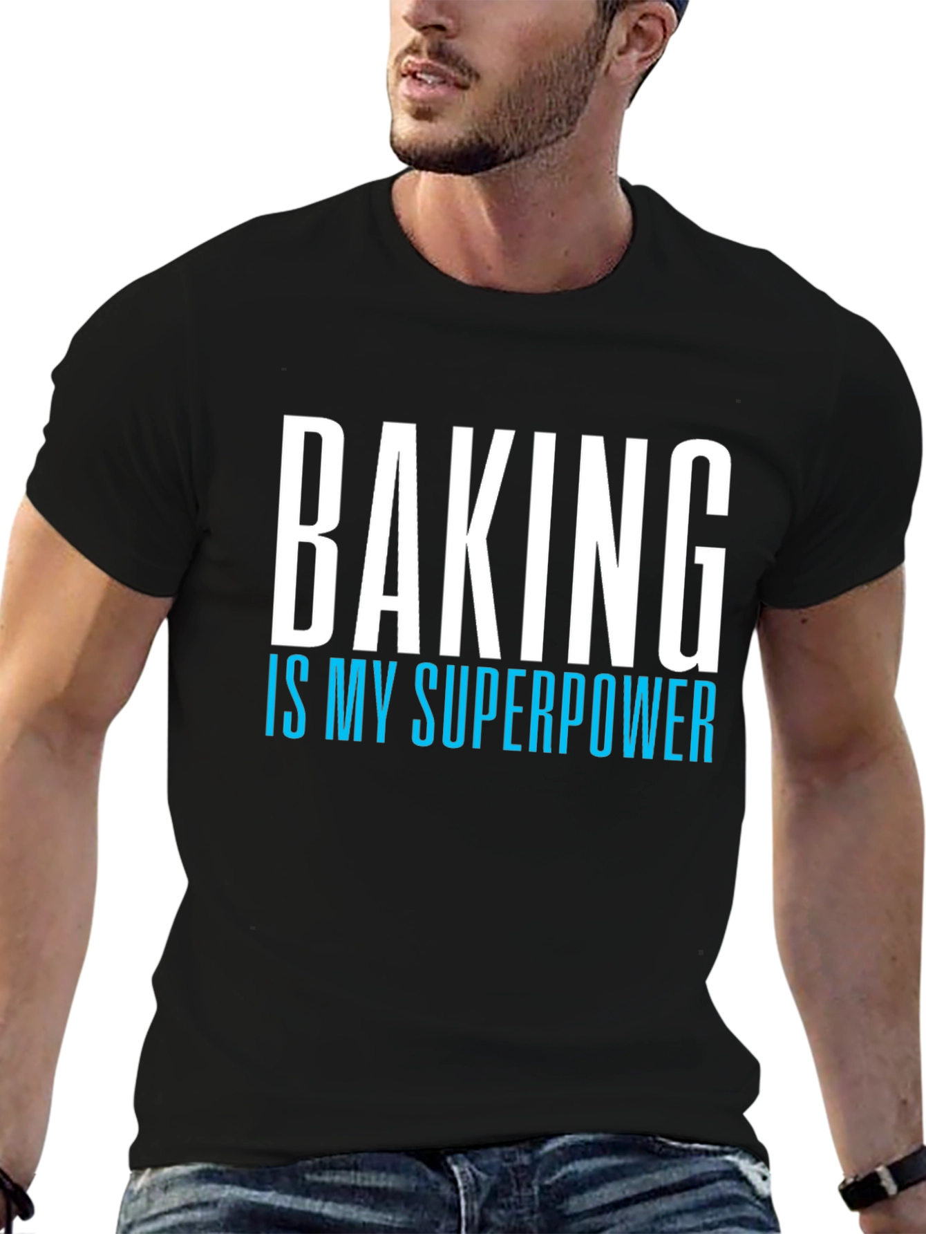 Black Baking is My Superpower Graphic Tee view 6