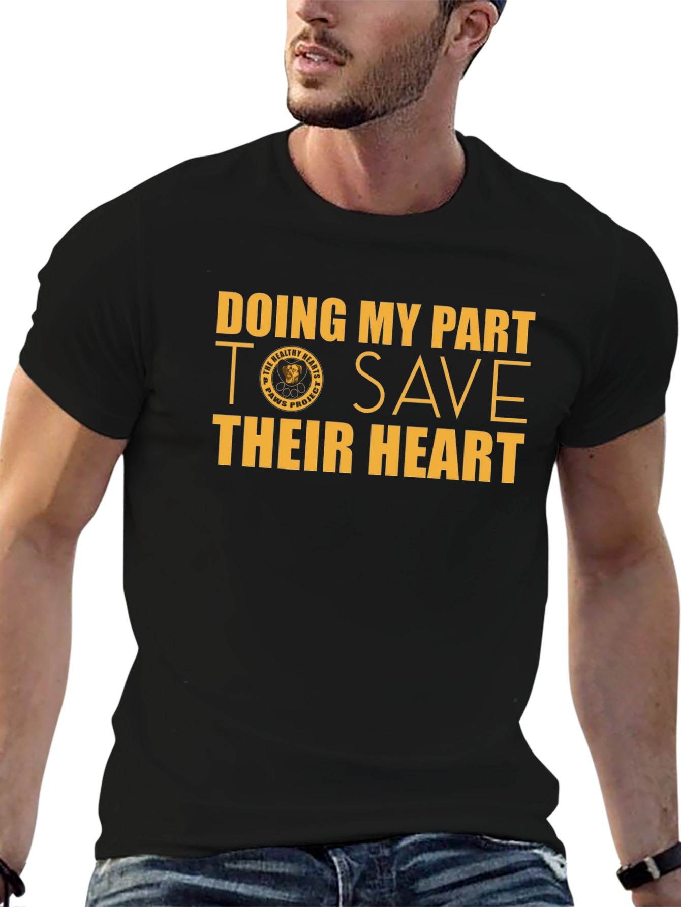 Black Doing My Part T-Shirt Save Their Heart Tee view 6