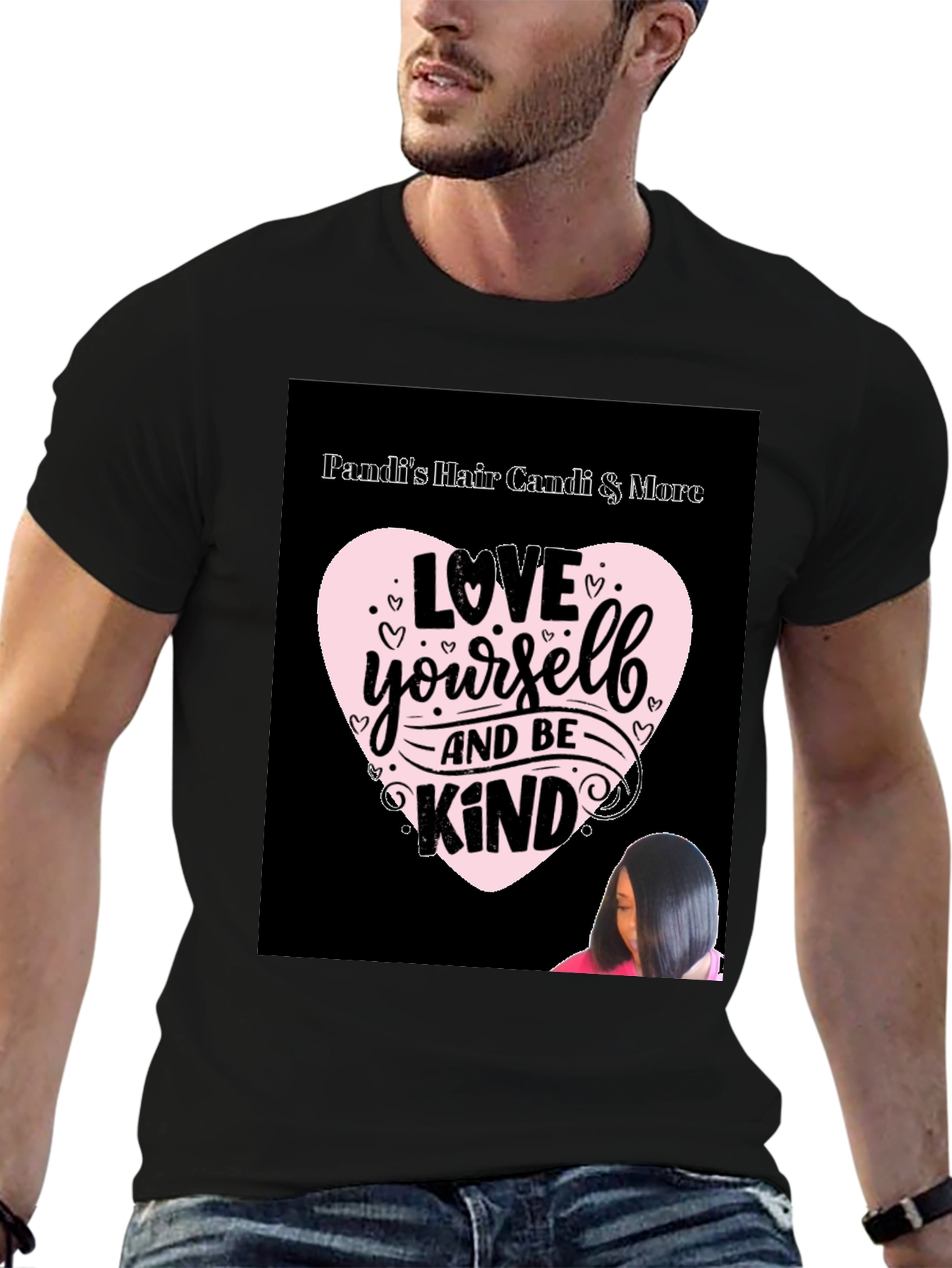 Black Love Yourself Graphic Tee - Stylish and Comfy! view 6