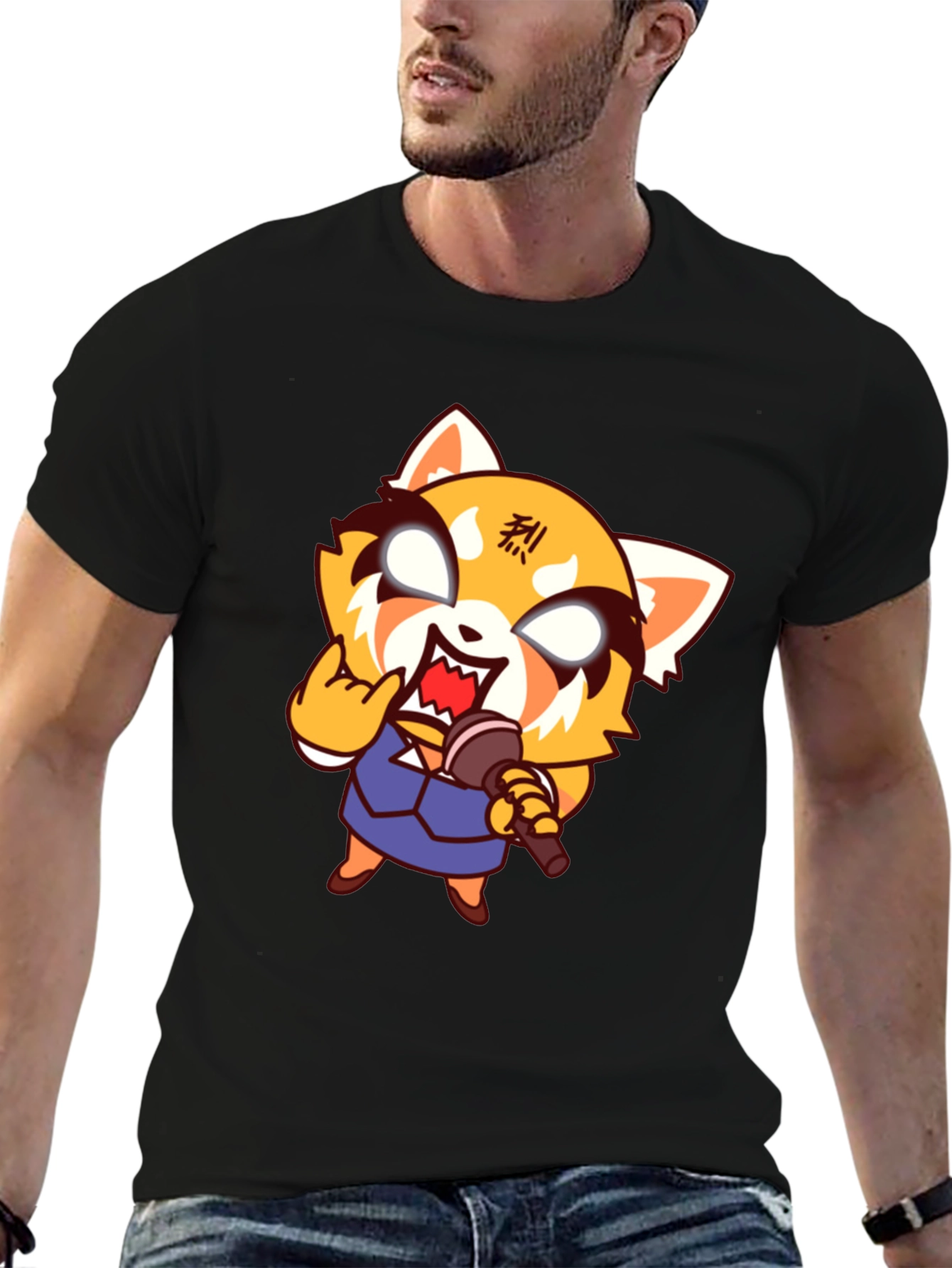 Aggretsuko Rage T-Shirt - Metal Red Panda - 6