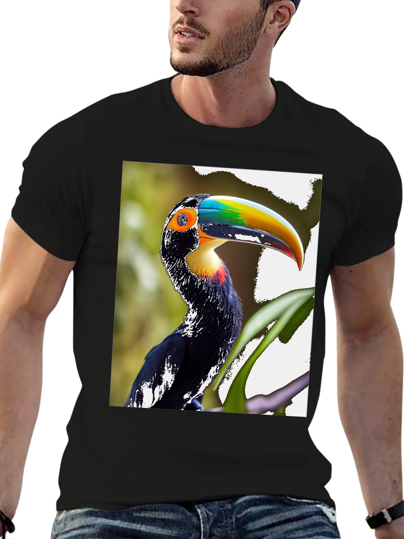 Black Toucans T-Shirt view 6