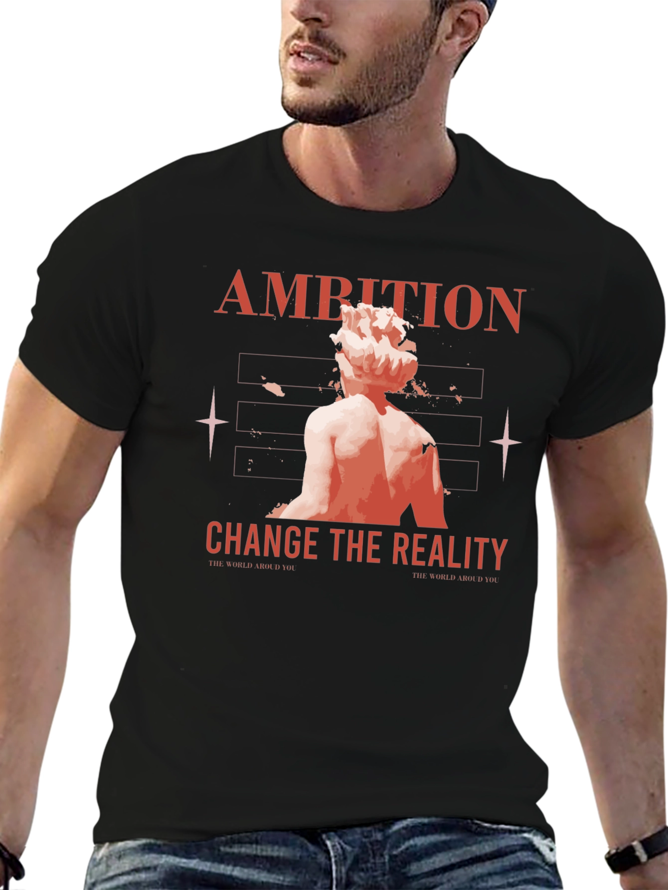 Black Ambition Graphic T-Shirt view 6