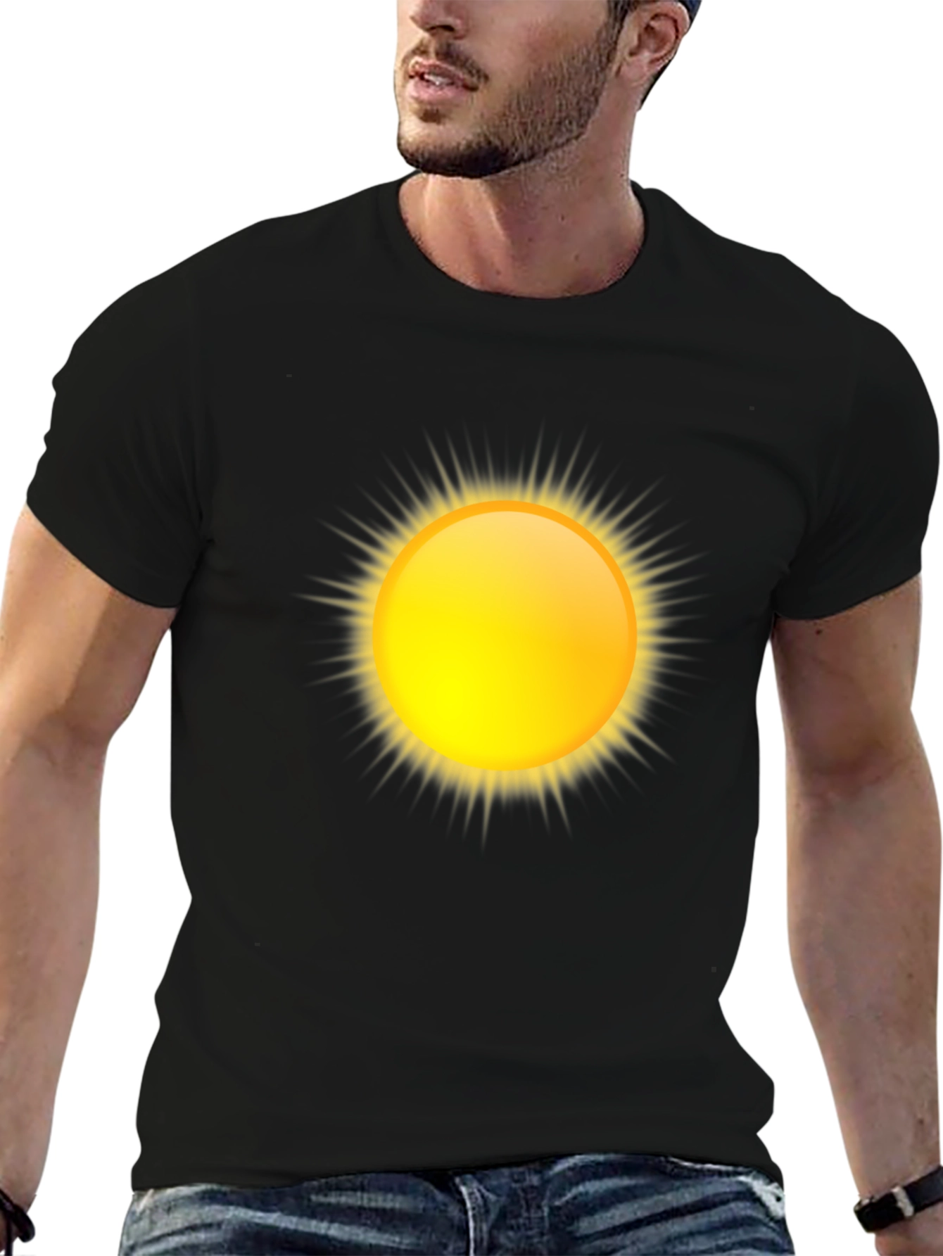 Sunny Day Black T-Shirt - 6