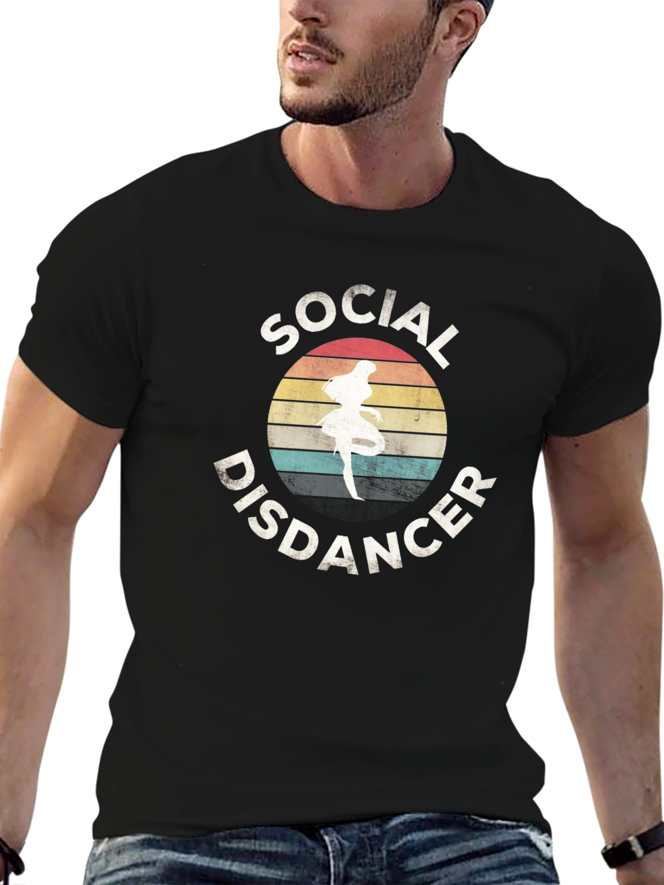 Black Social Disdancer Graphic Tee view 6