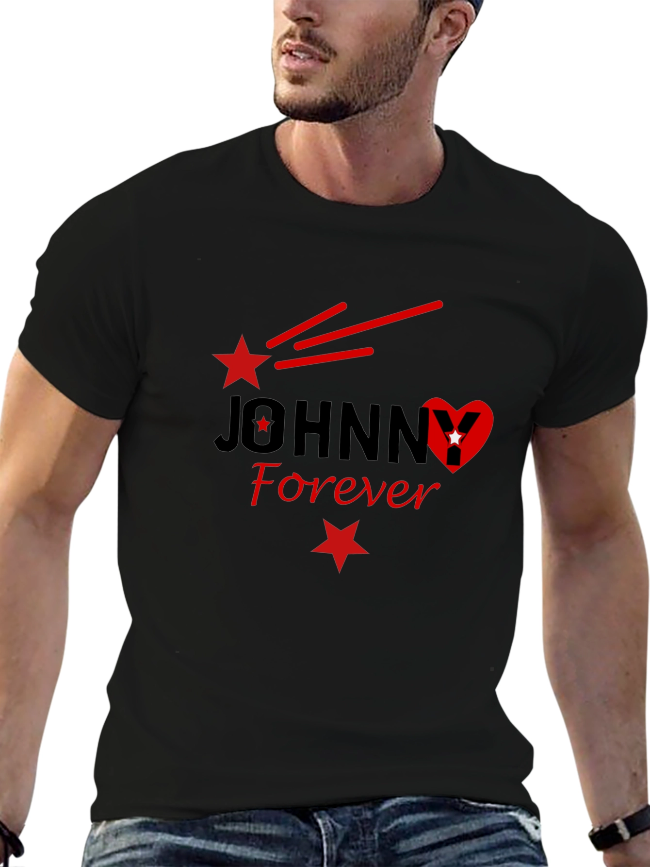 Black Johnny Forever Graphic Tee - Black view 6