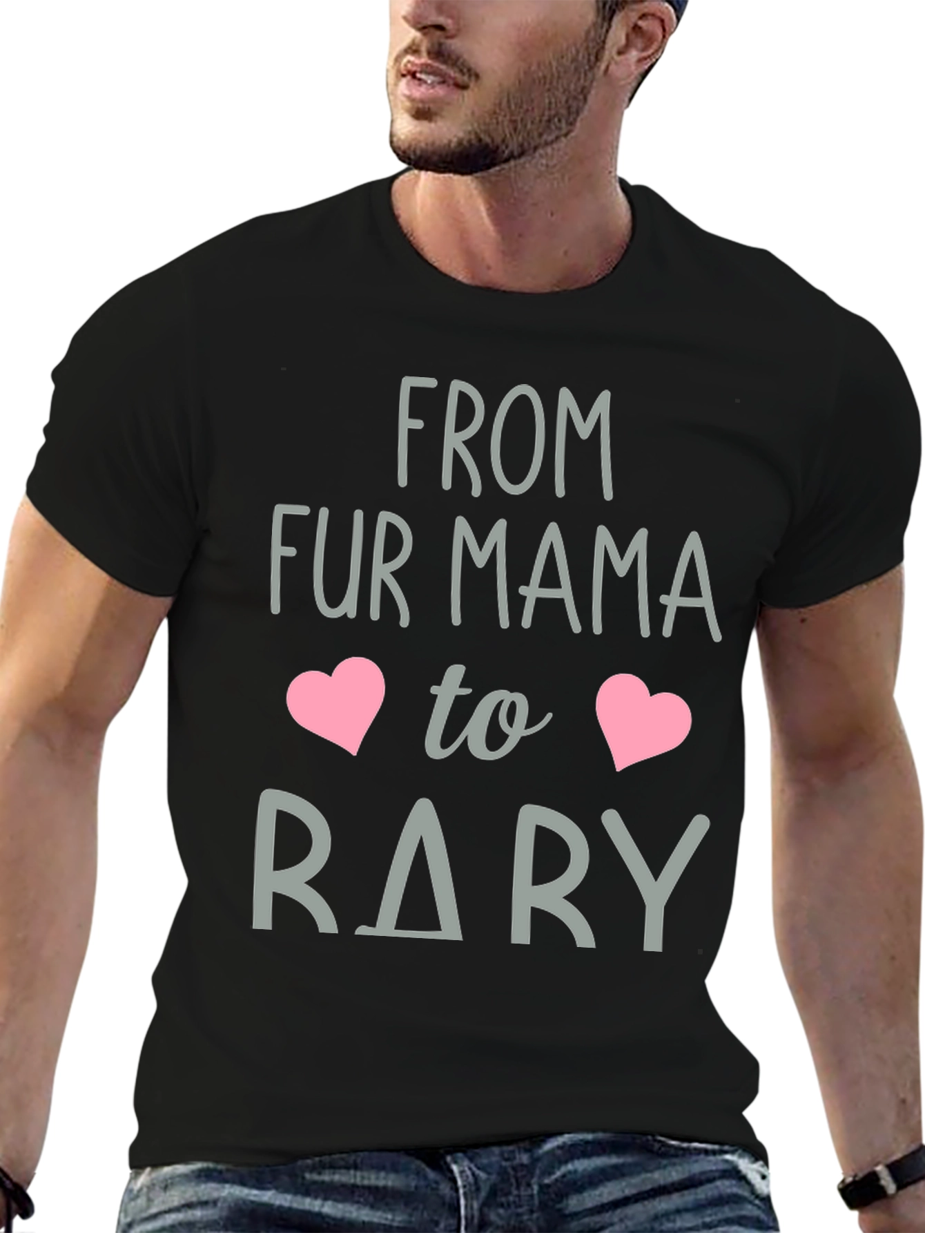 Black Fur Mama to Rary Graphic Tee view 6