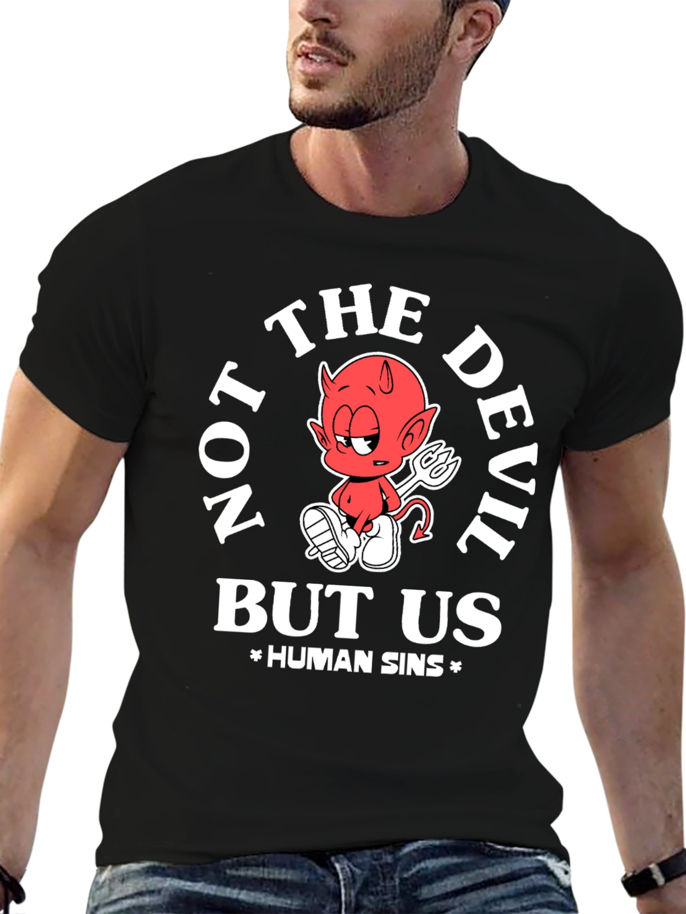 Black Not The Devil But Us Human Sins T-Shirt view 6