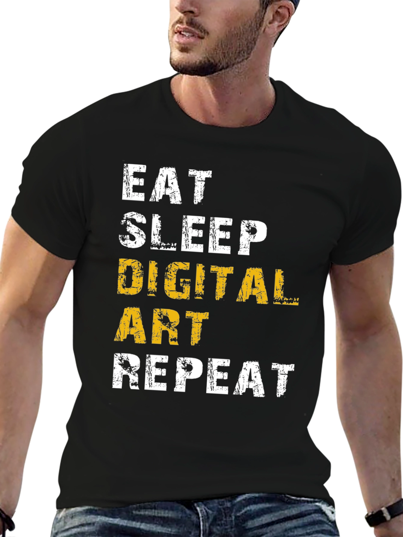 Eat Sleep Digital Art Repeat T-Shirt - 6