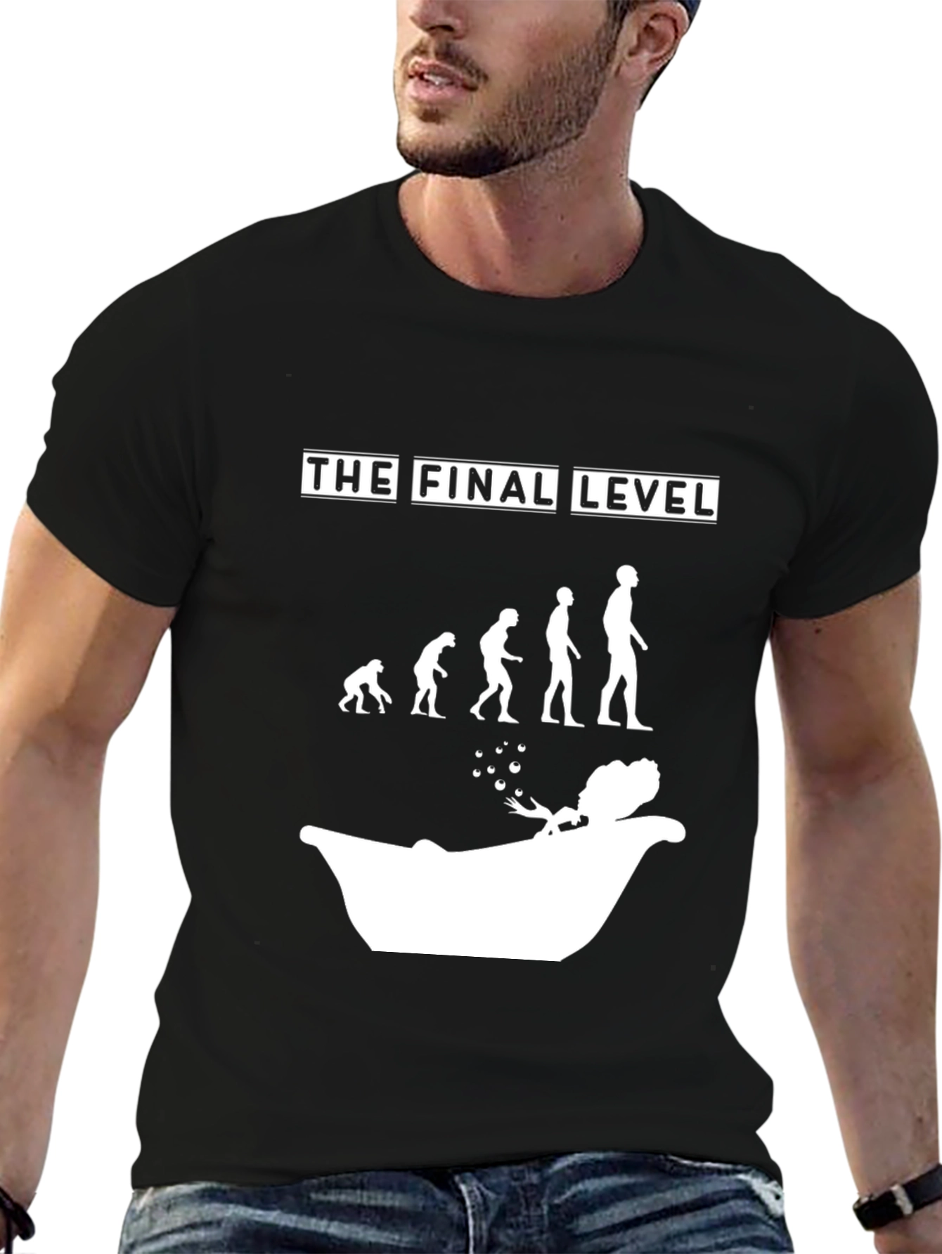 Black The Final Level Evolution T-Shirt Funny Graphic Tee view 6