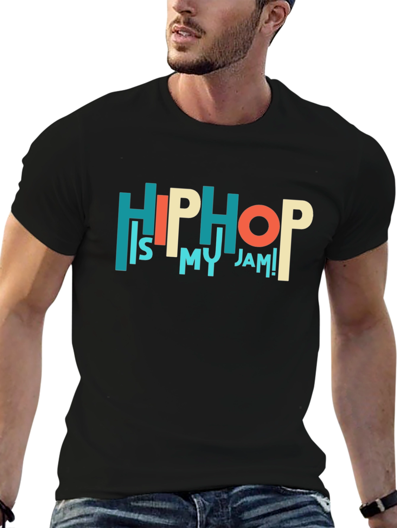 Black Hip Hop Is My Jam Graphic Tee view 6