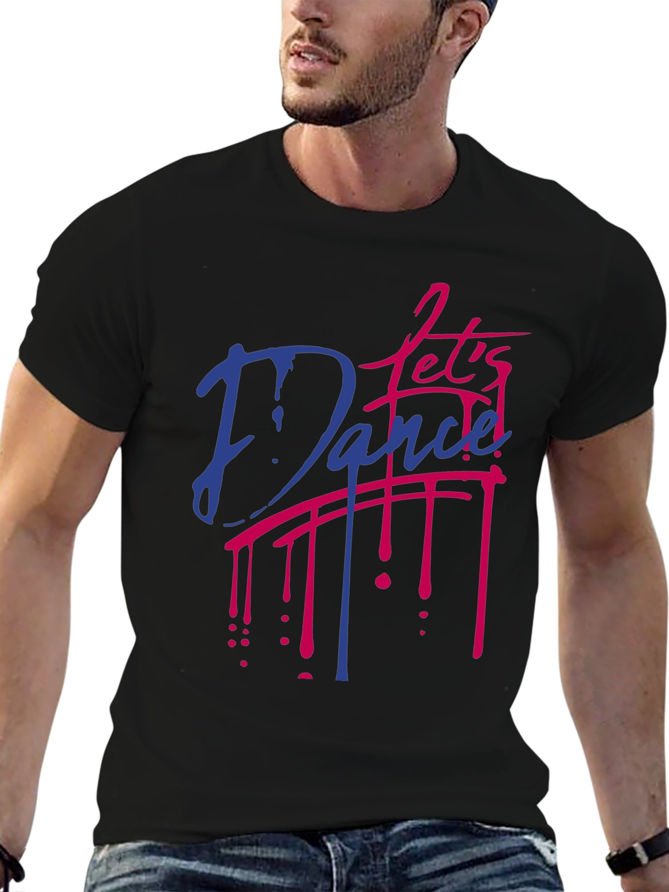 Black Let's Dance T-Shirt - Retro Style view 6