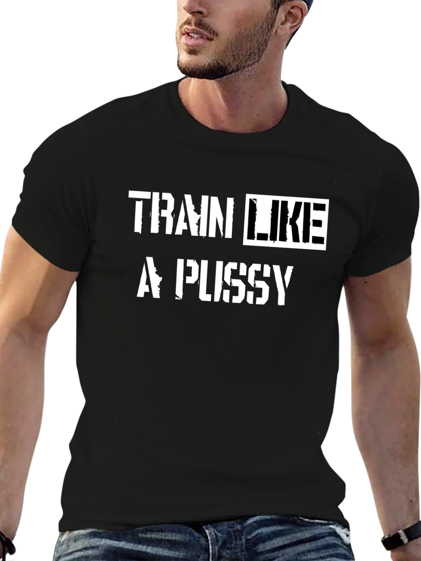 Black Train Like a P*ssy Graphic Tee - Bold Statement Shirt view 6