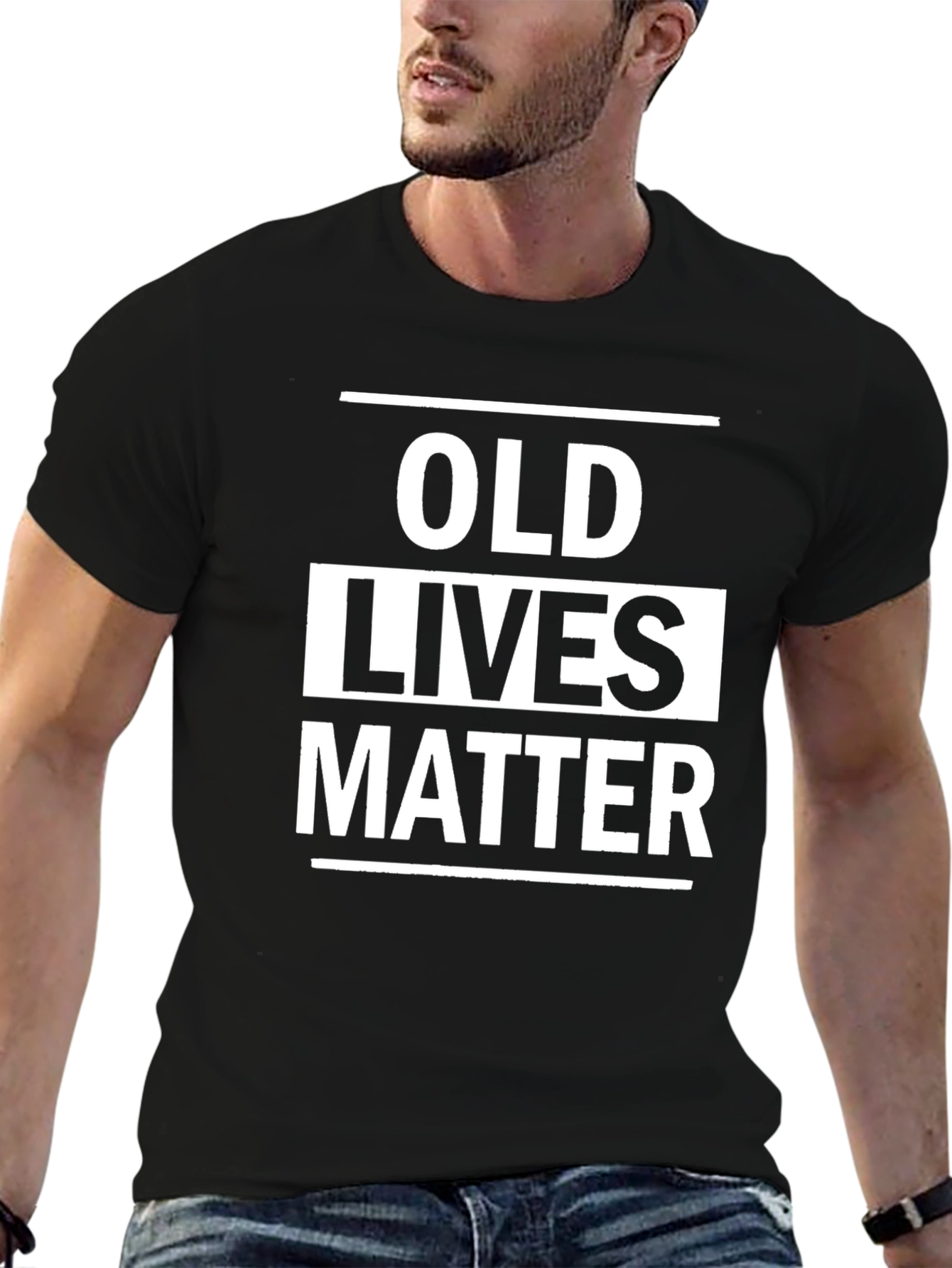 Black Old Lives Matter T-Shirt - Bold Statement Tee view 6