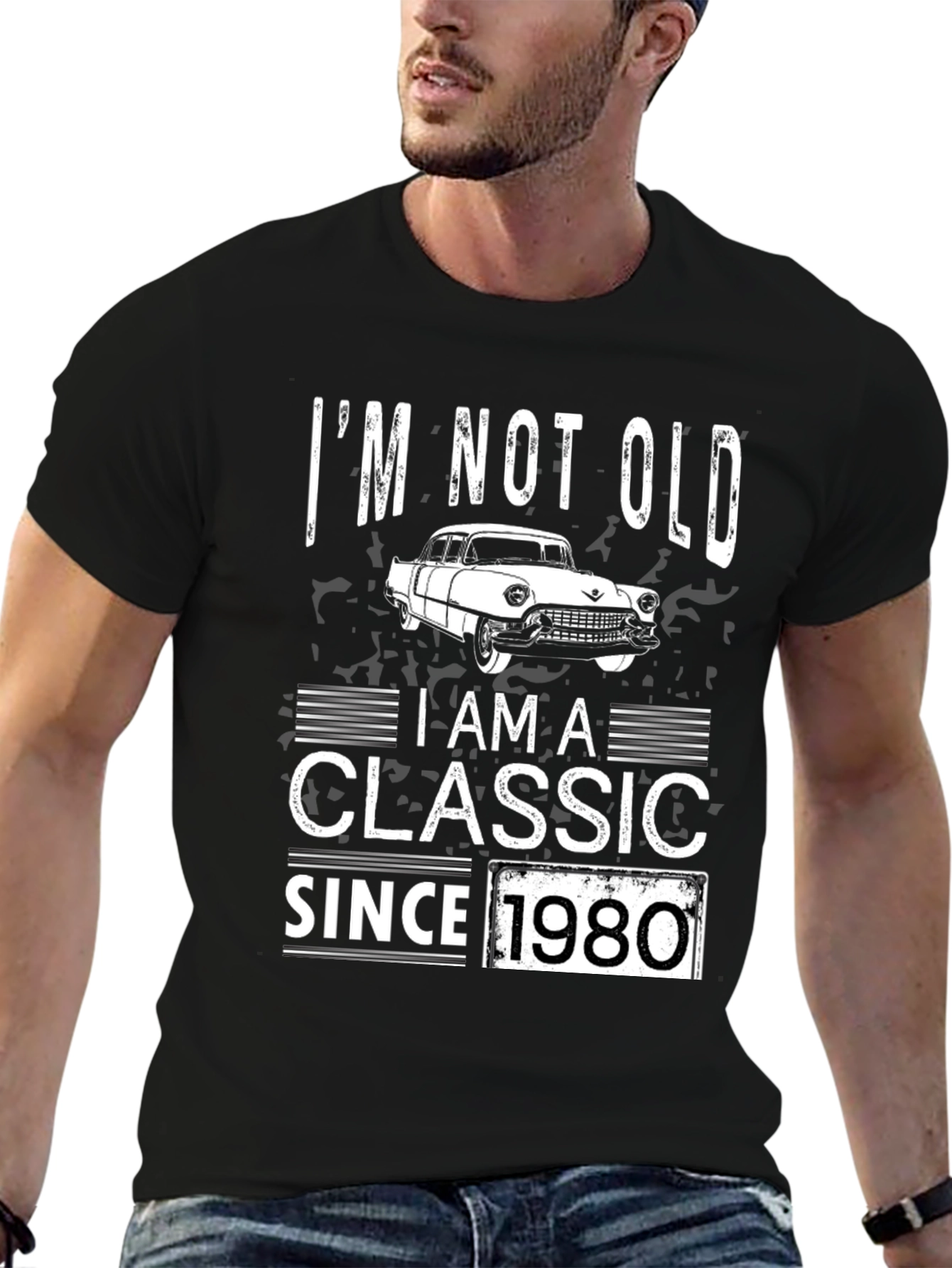 Black Classic Since 1980 T-Shirt view 6