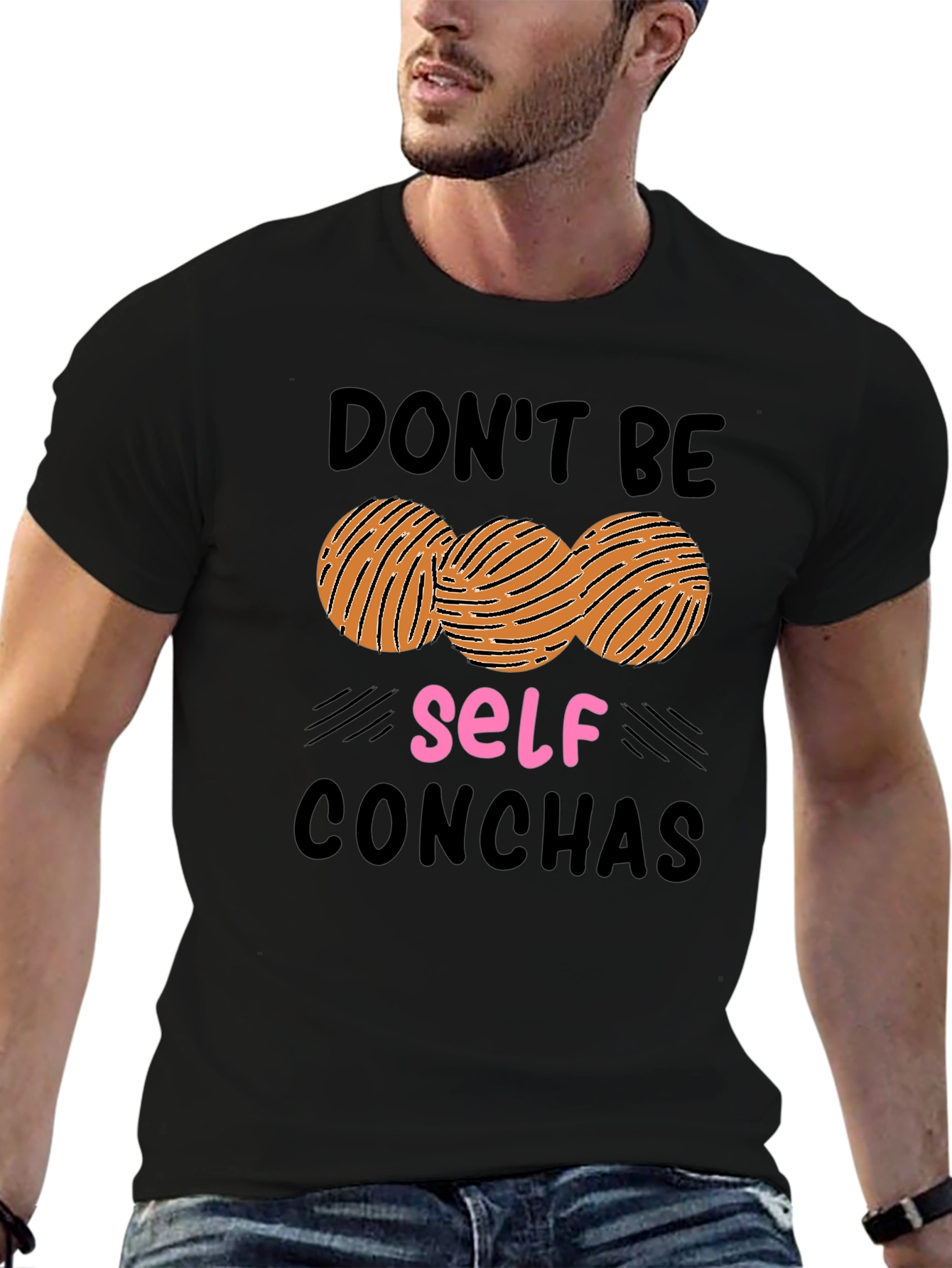 Black Don't Be Self Conchas Graphic Tee view 6
