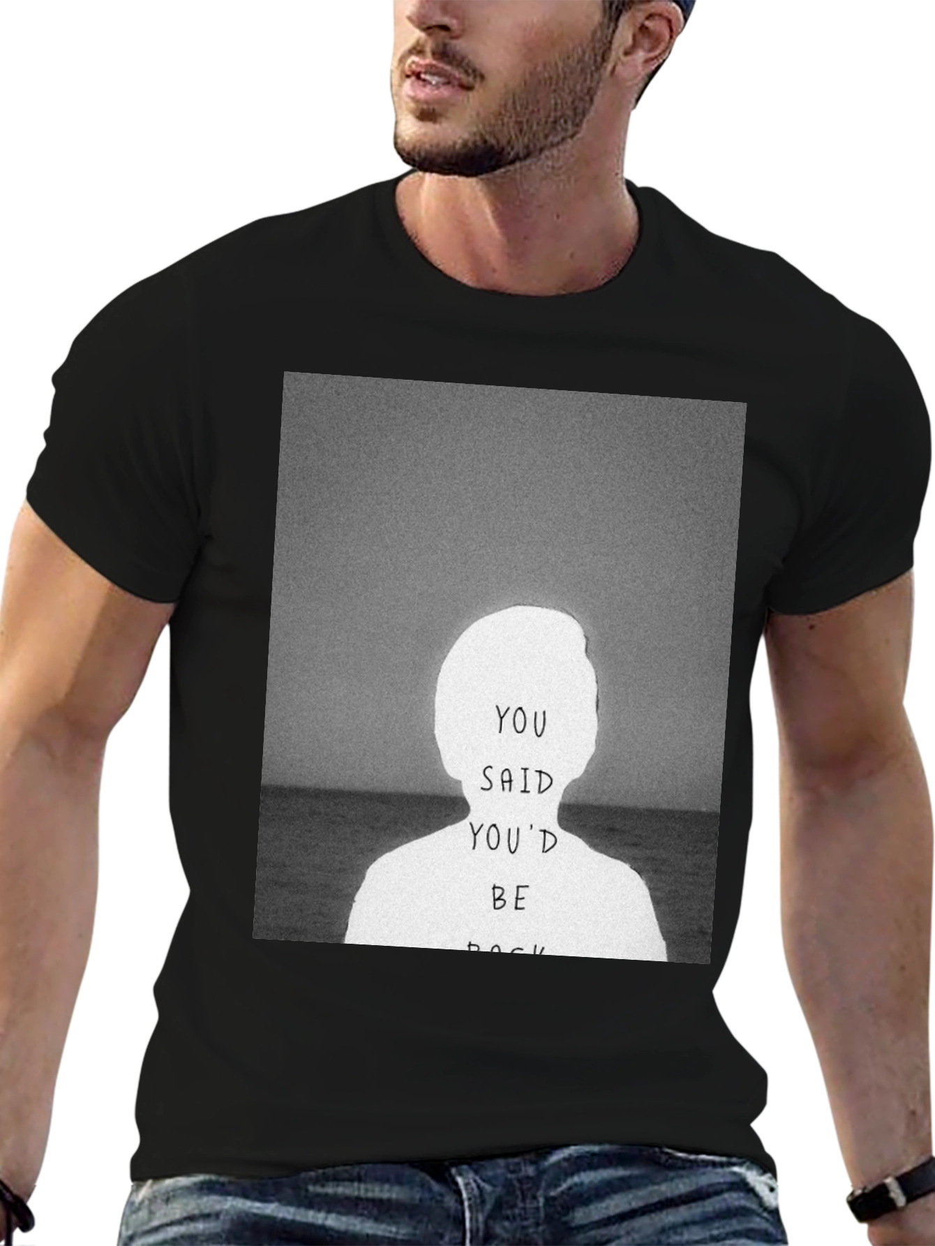 Black You Said You'd Be Back Graphic Tee view 6