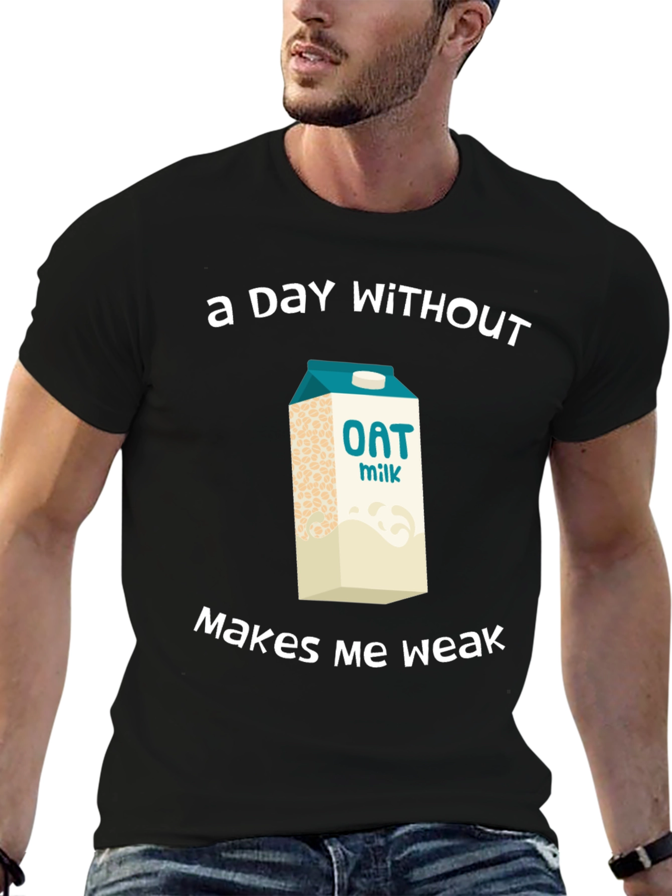 Oat Milk Lover T-Shirt - "Makes Me Weak" - 6