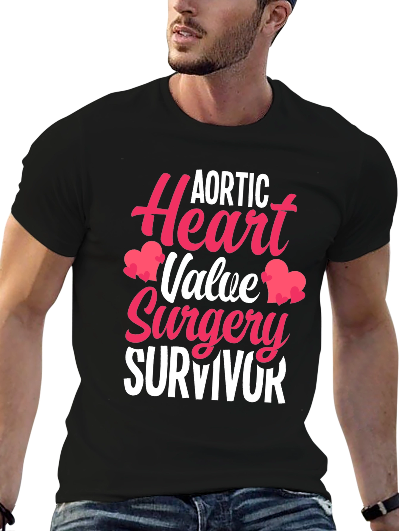 Aortic Heart Valve Surgery Survivor Graphic Tee - 6