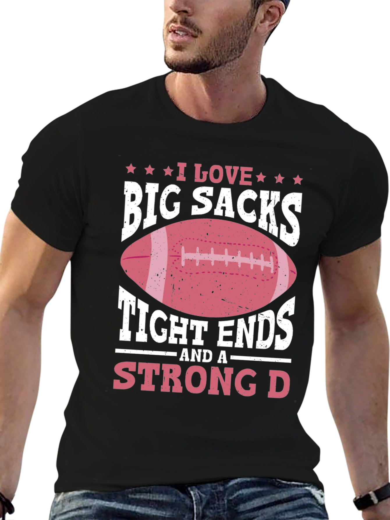 Black I Love Big Sacks Graphic T-Shirt view 6
