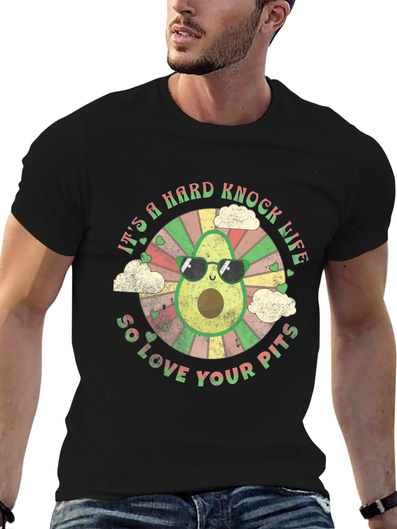 Black Avocado Hard Knock Life Graphic Tee view 6