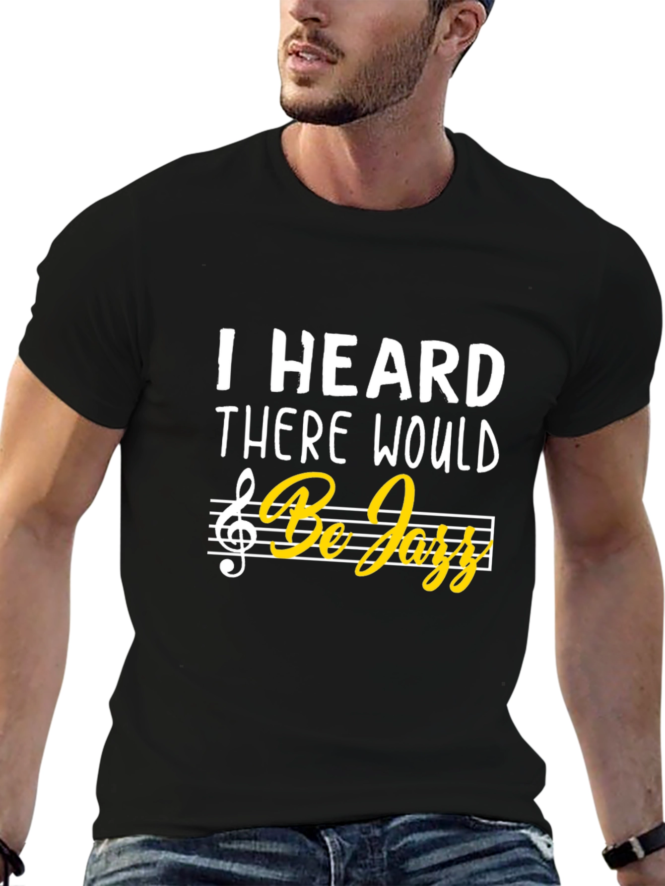 Black I Heard There Would Be Jazz Music T-Shirt view 6
