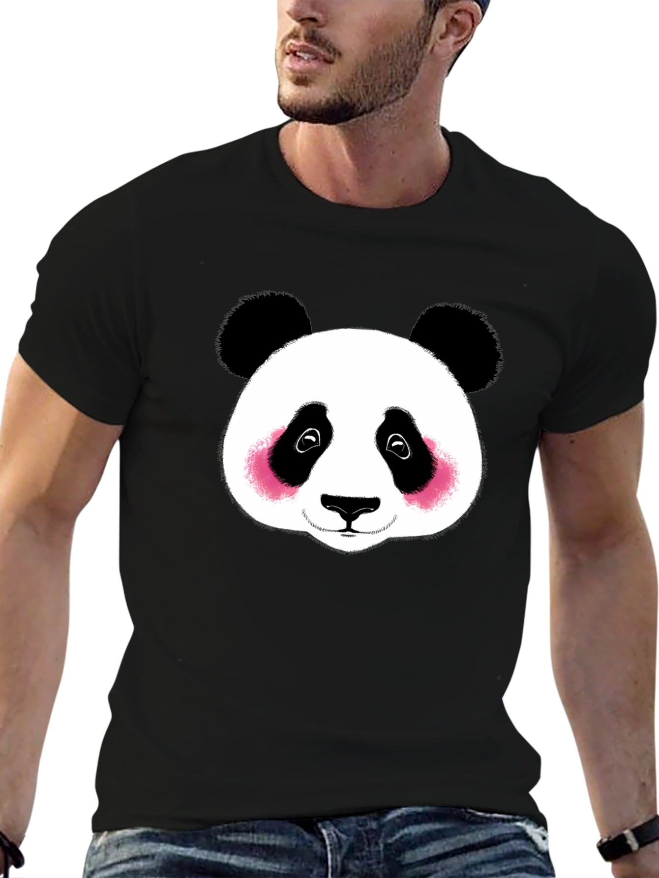 Black Panda Graphic T-Shirt - Soft Cotton Tee view 6