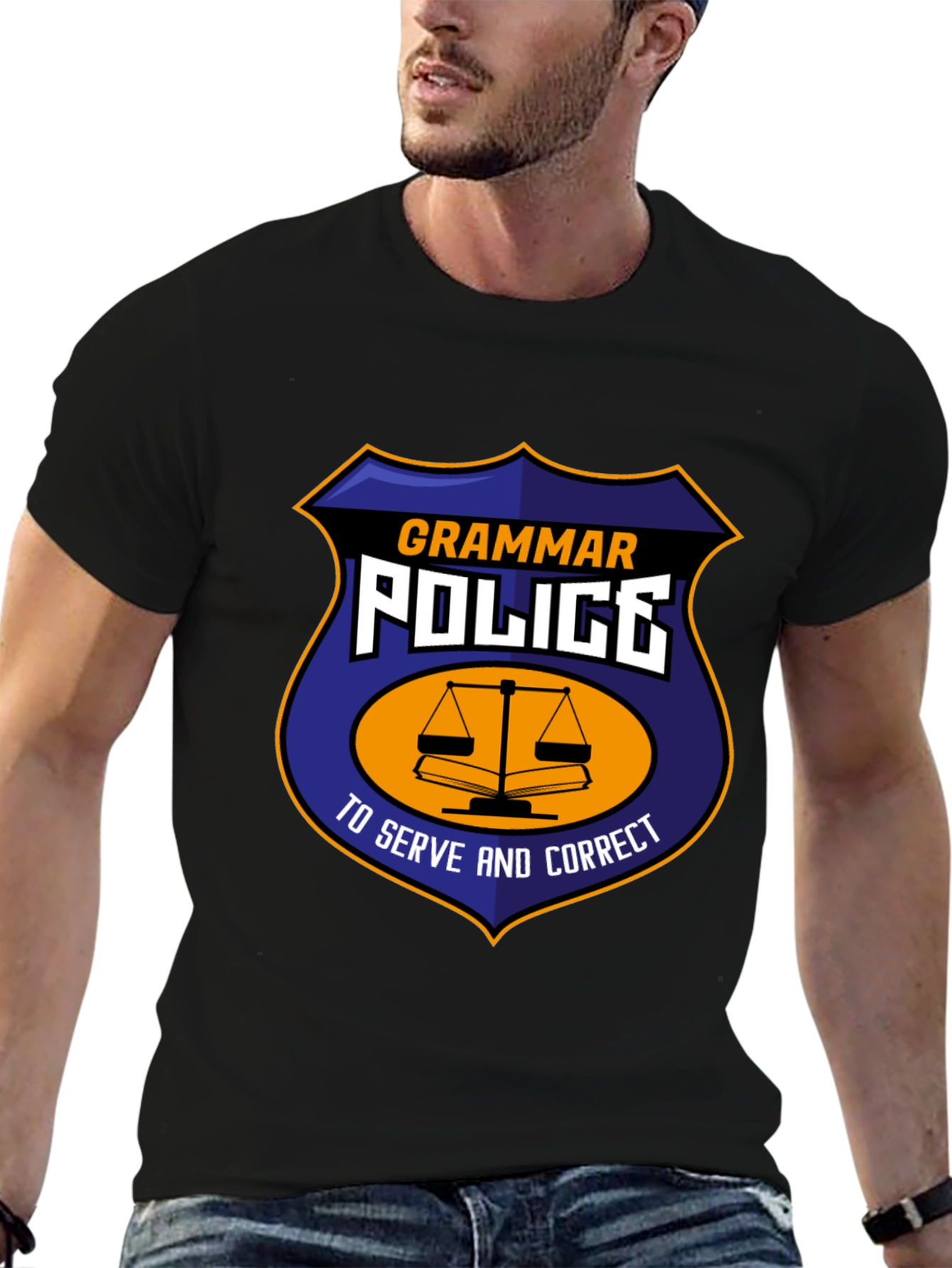 Grammar Police T-Shirt - Serve and Correct Tee - 6