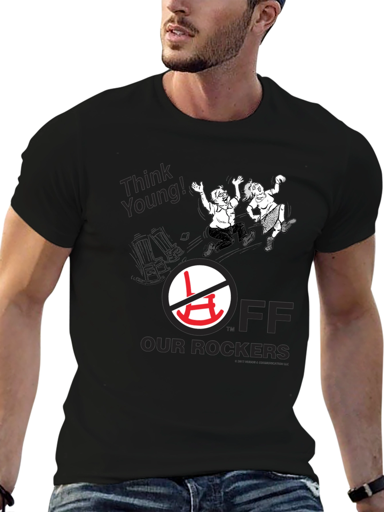 Black Rebel Spirit Tee: "Off Our Rockers" Black T-Shirt view 6