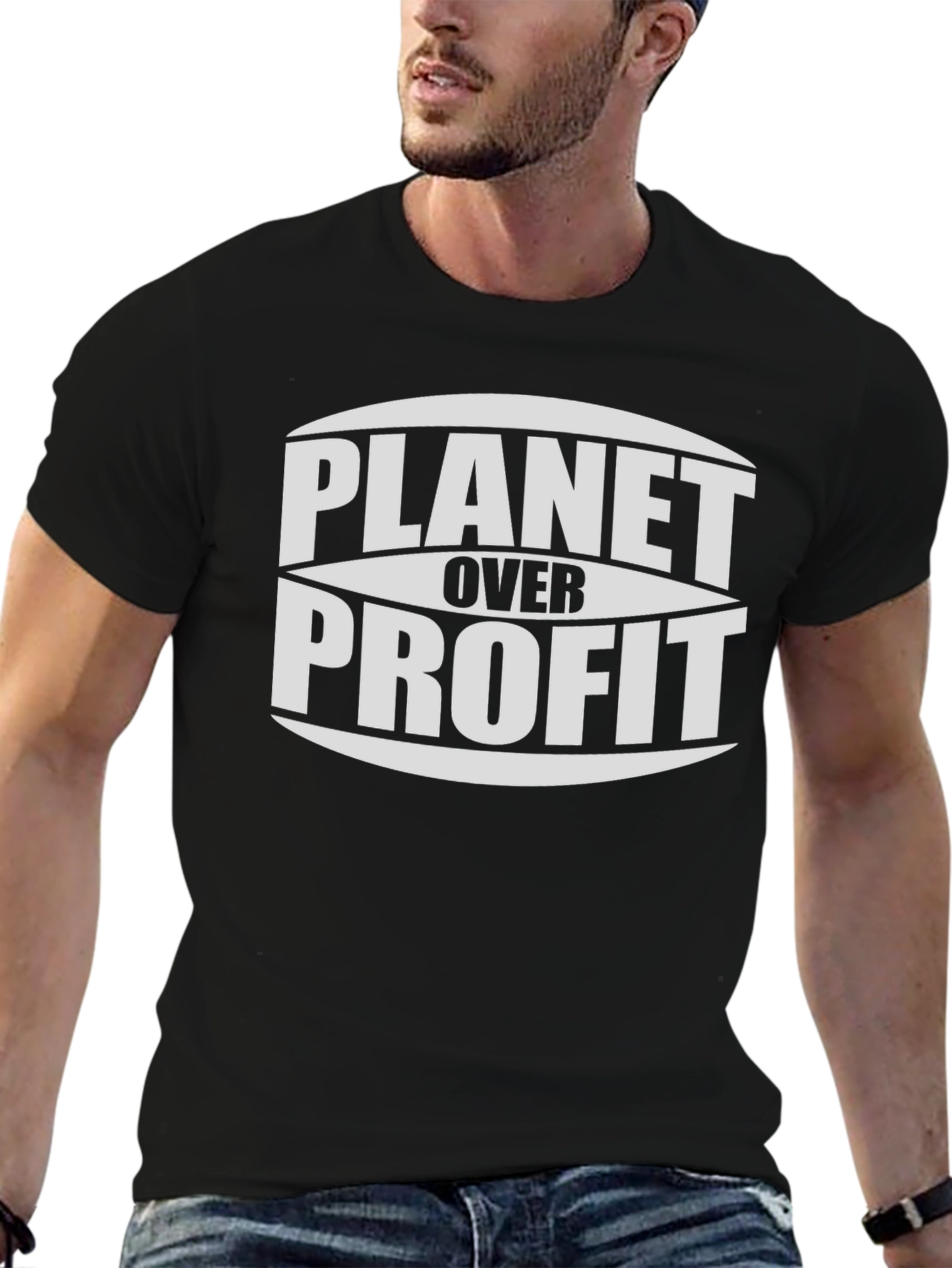 Black Planet Over Profit Graphic Tee view 6