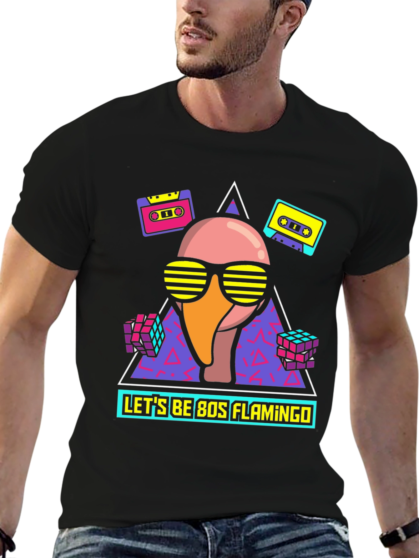 80s Flamingo T-Shirt - Retro Party Fun! - 6