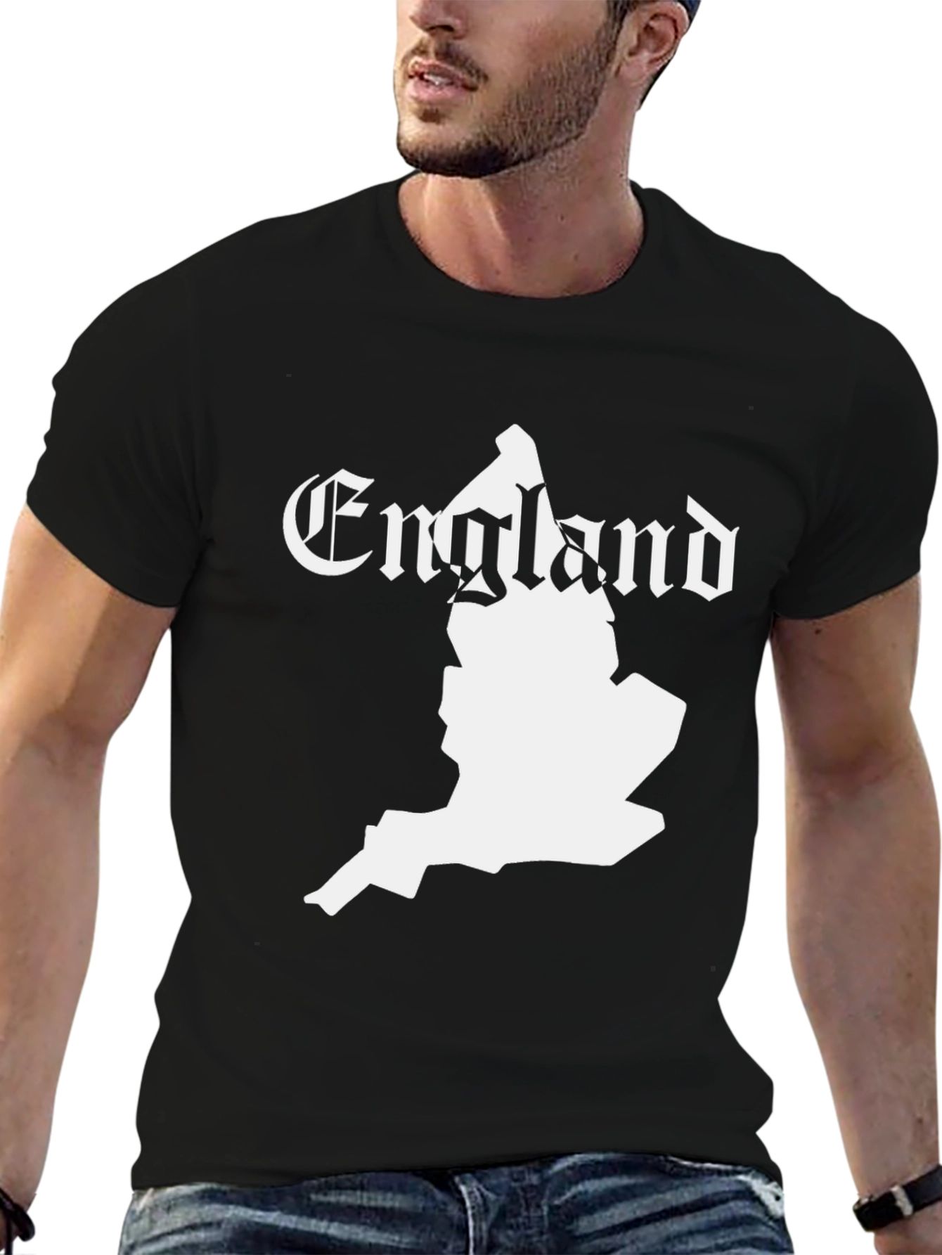 England Map T-Shirt - Black Country Pride Tee - 6