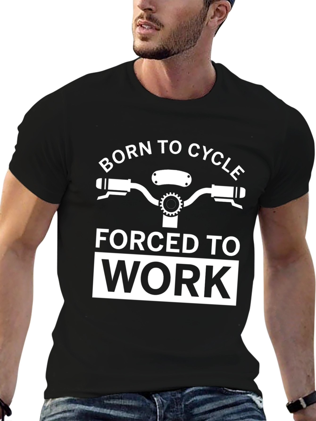 Black Born to Cycle T-Shirt view 6